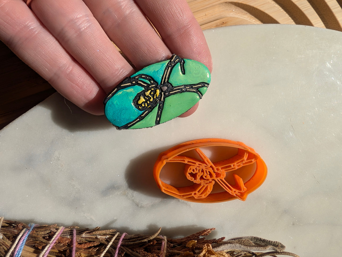 Yellow Garden Spider Sharp Clay Cutter