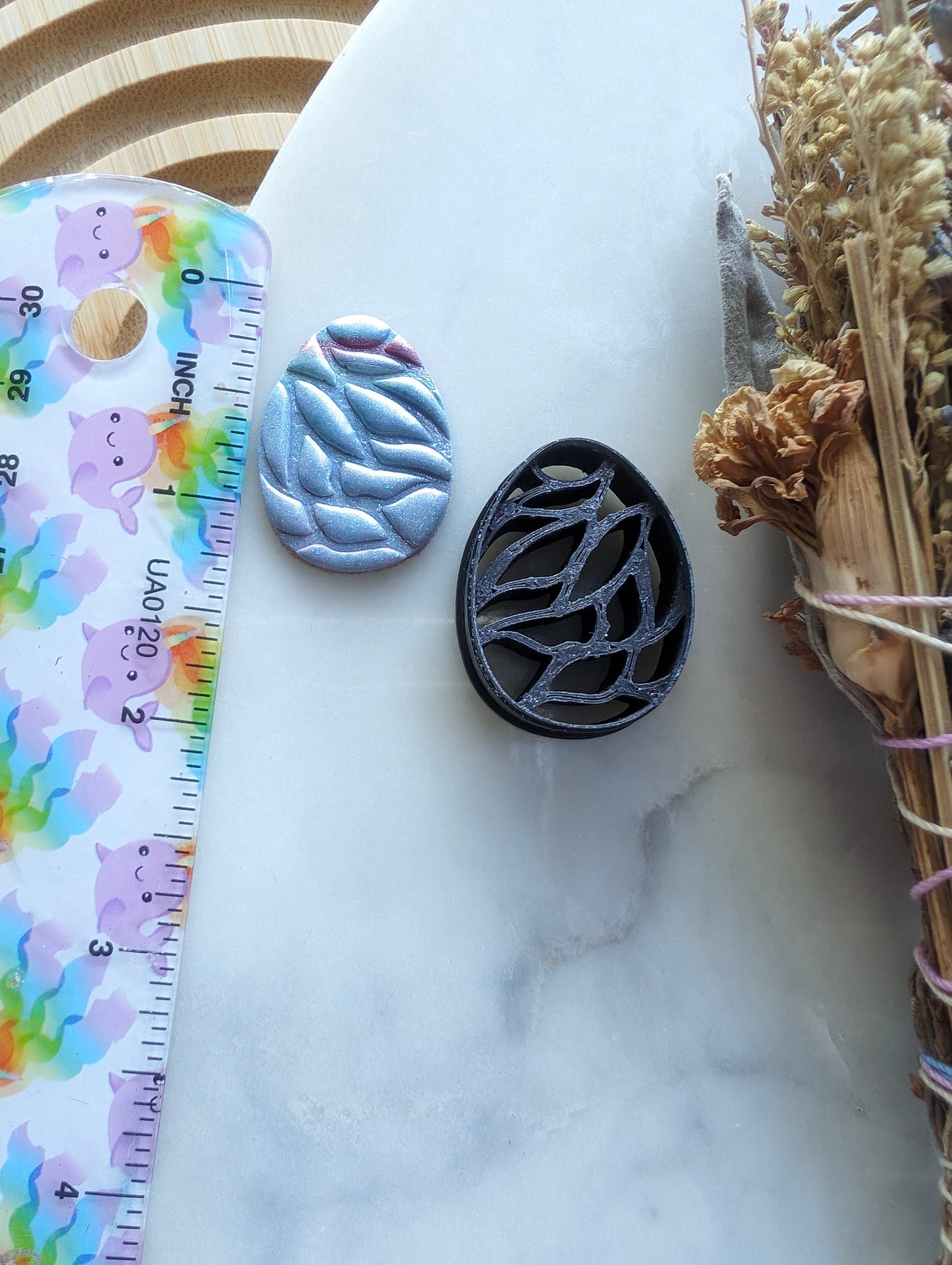 Dragon Egg with Fairy Wing Pattern Sharp Clay Cutter