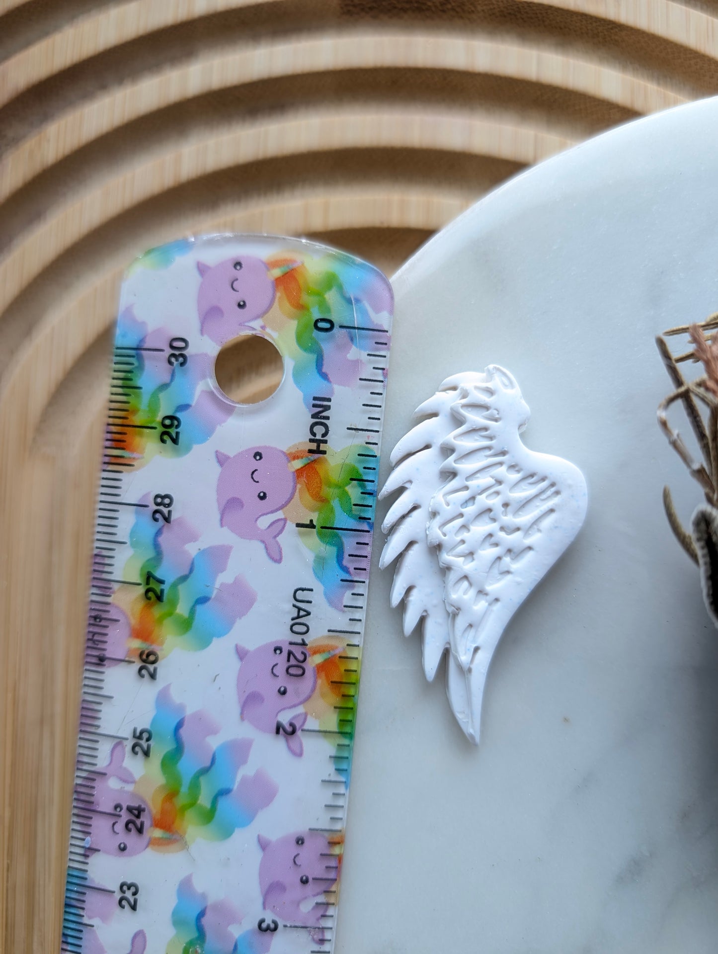 Medium Layered 2 Piece Wing Set Sharp Clay Cutter