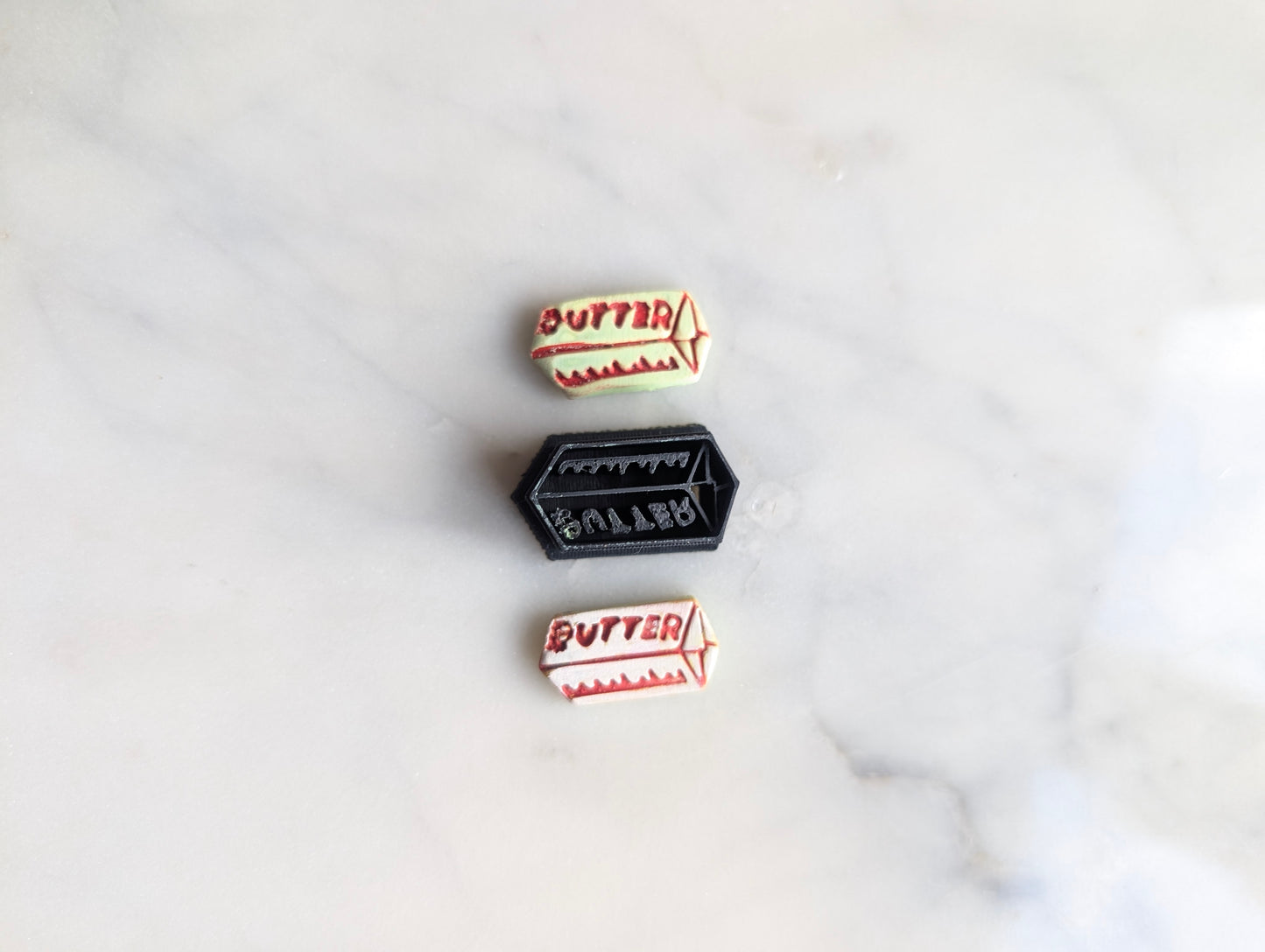 Tiny Stick of Butter Sharp Clay Cutter