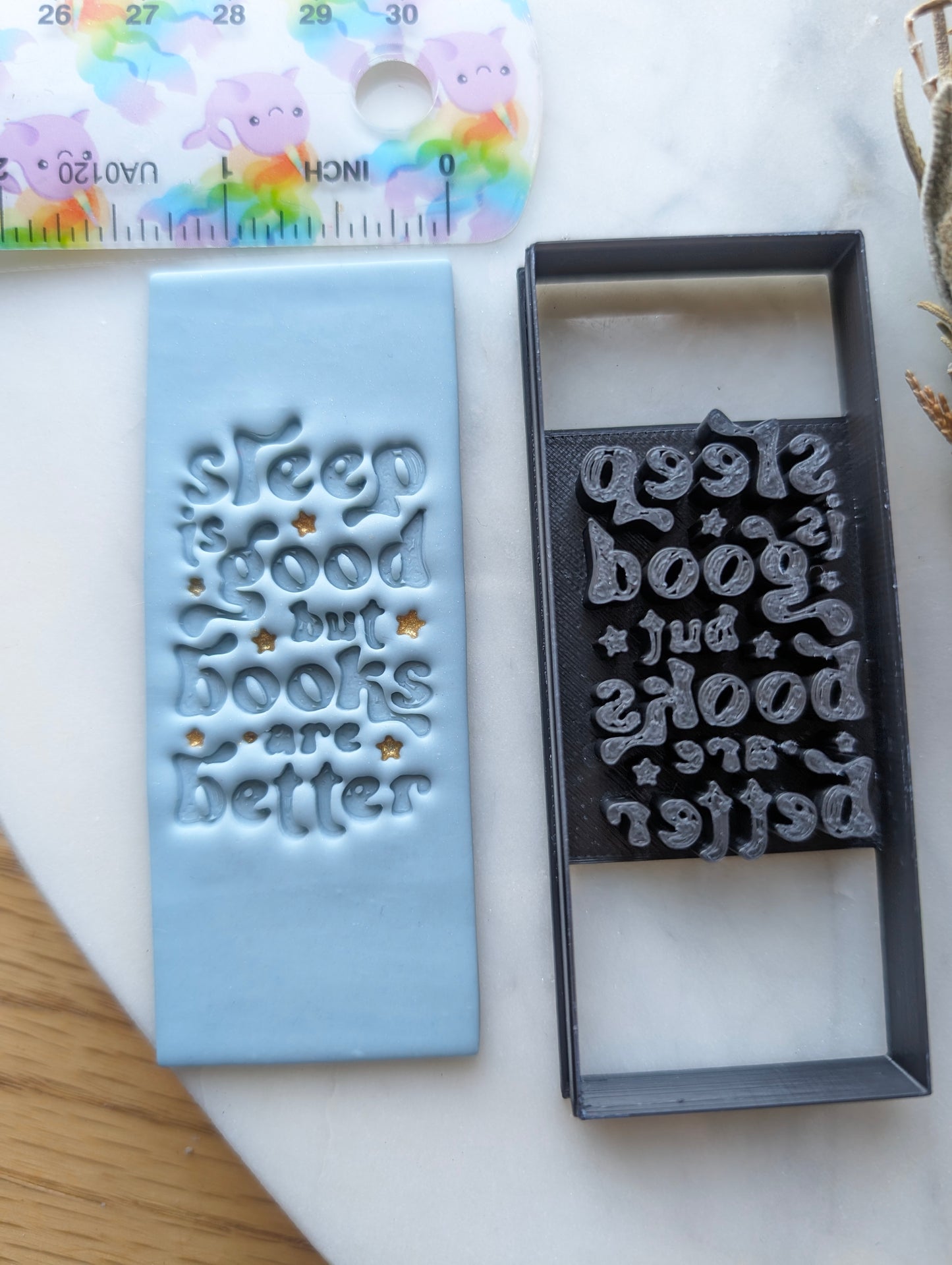 Sleep is Good But Books Are Better Should Be Closed Bookmark Sharp Clay Cutter