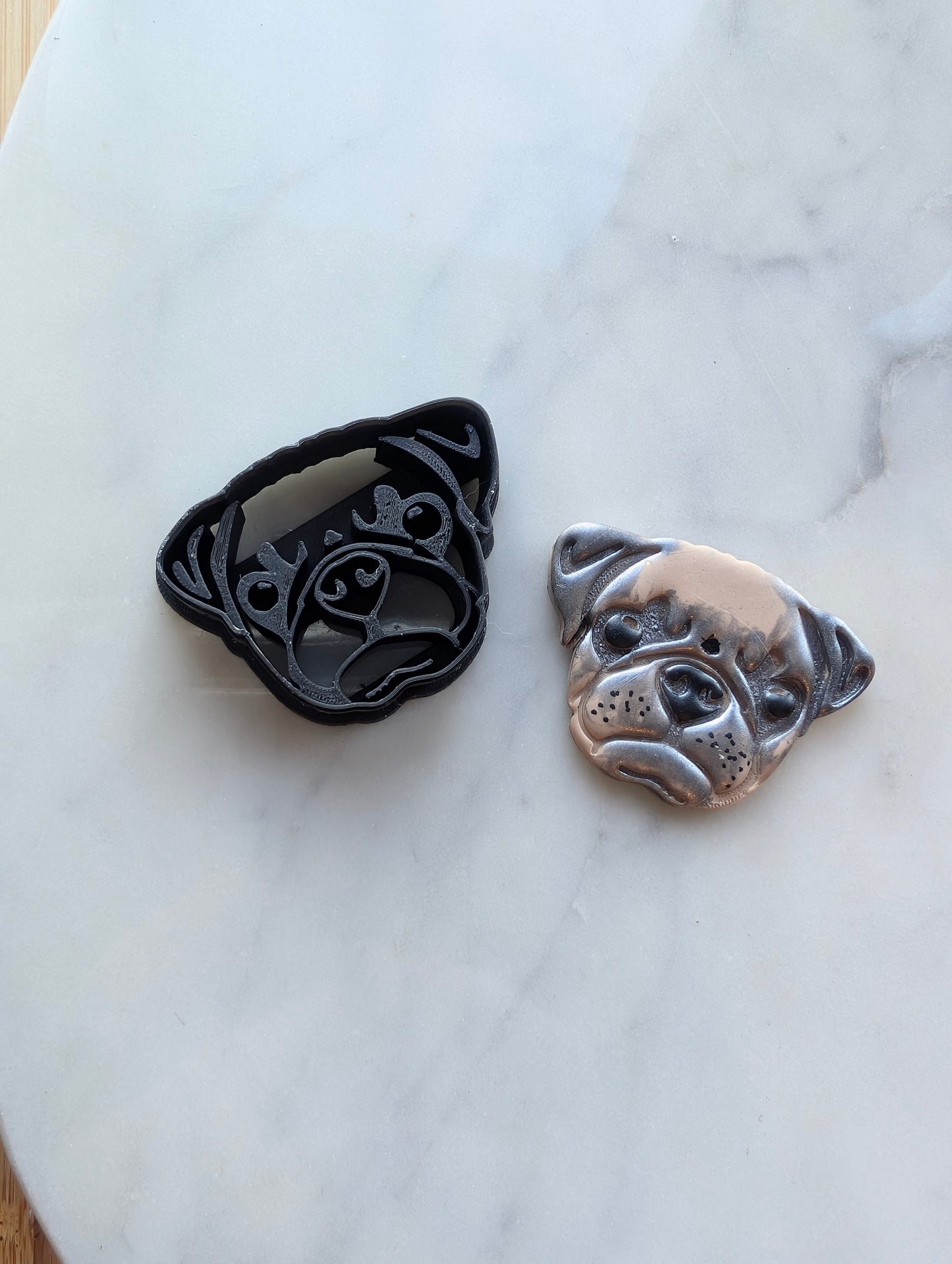Honeysuckle the Pug Cute Dog Head Cutter Sharp Clay Cutter