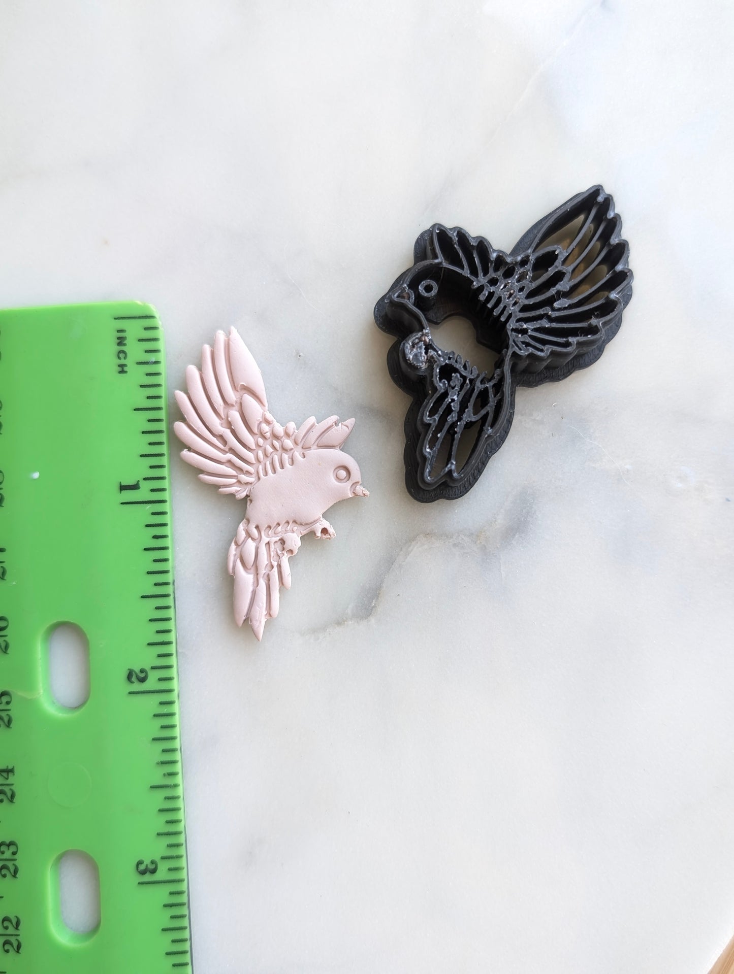 Bird Hovering in Flight Sharp Clay Cutter