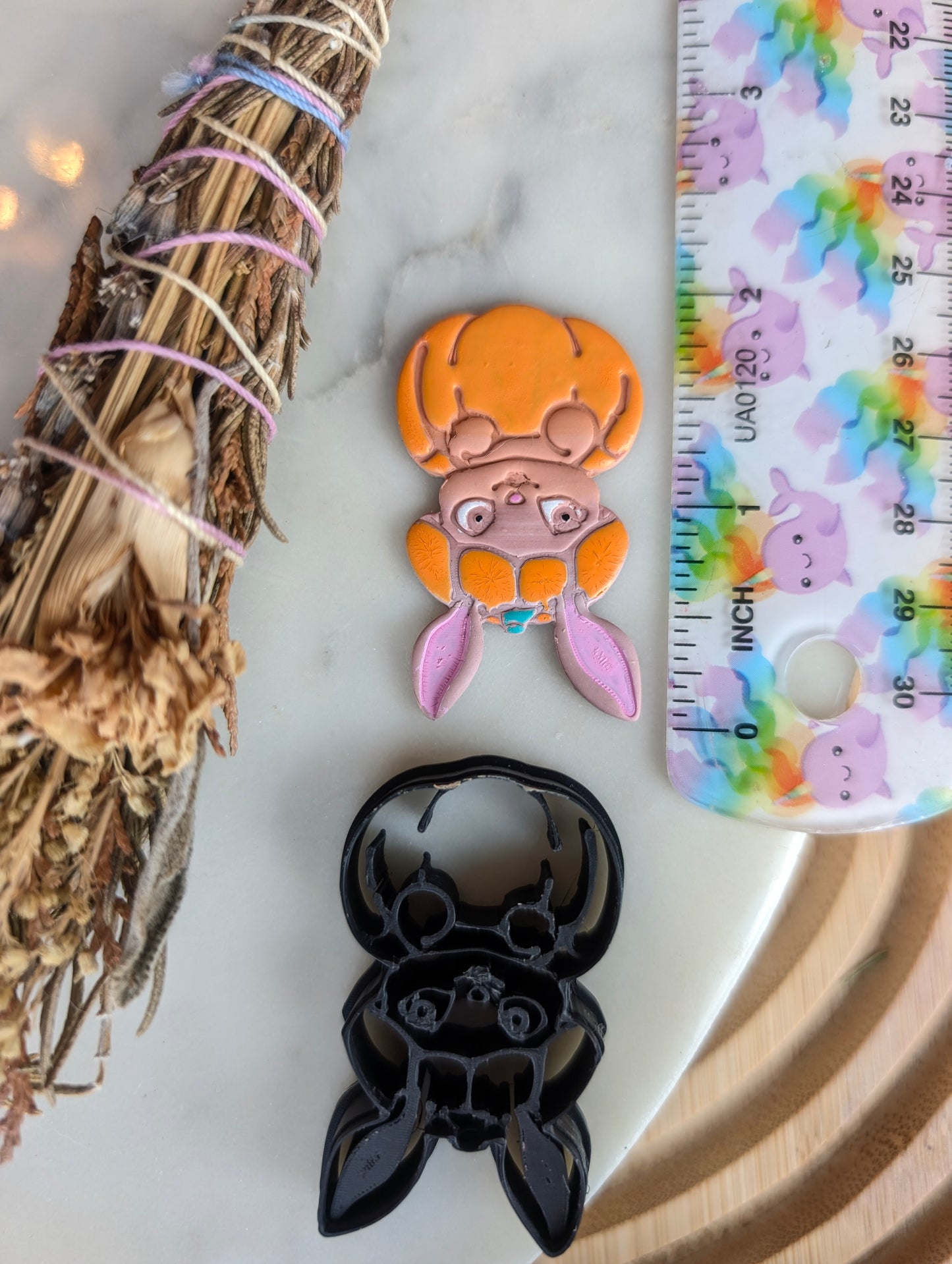 Bunny Rabbit in a Pumpkin Sharp Clay Cutter