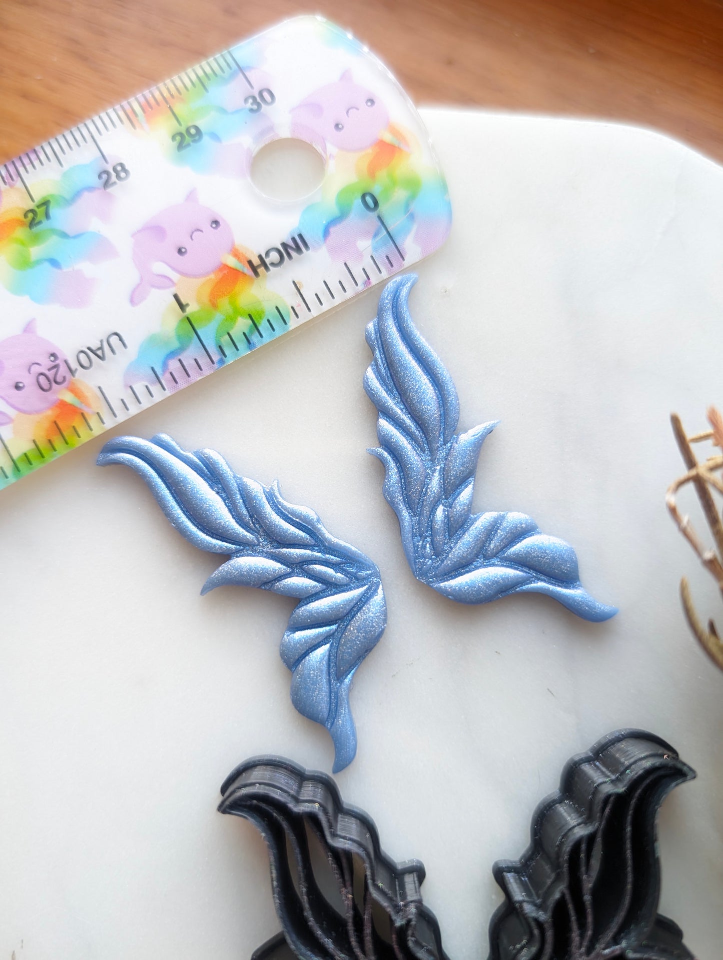 Fairy Whimsy Wings - Embossed Detailed Sharp Clay Cutters