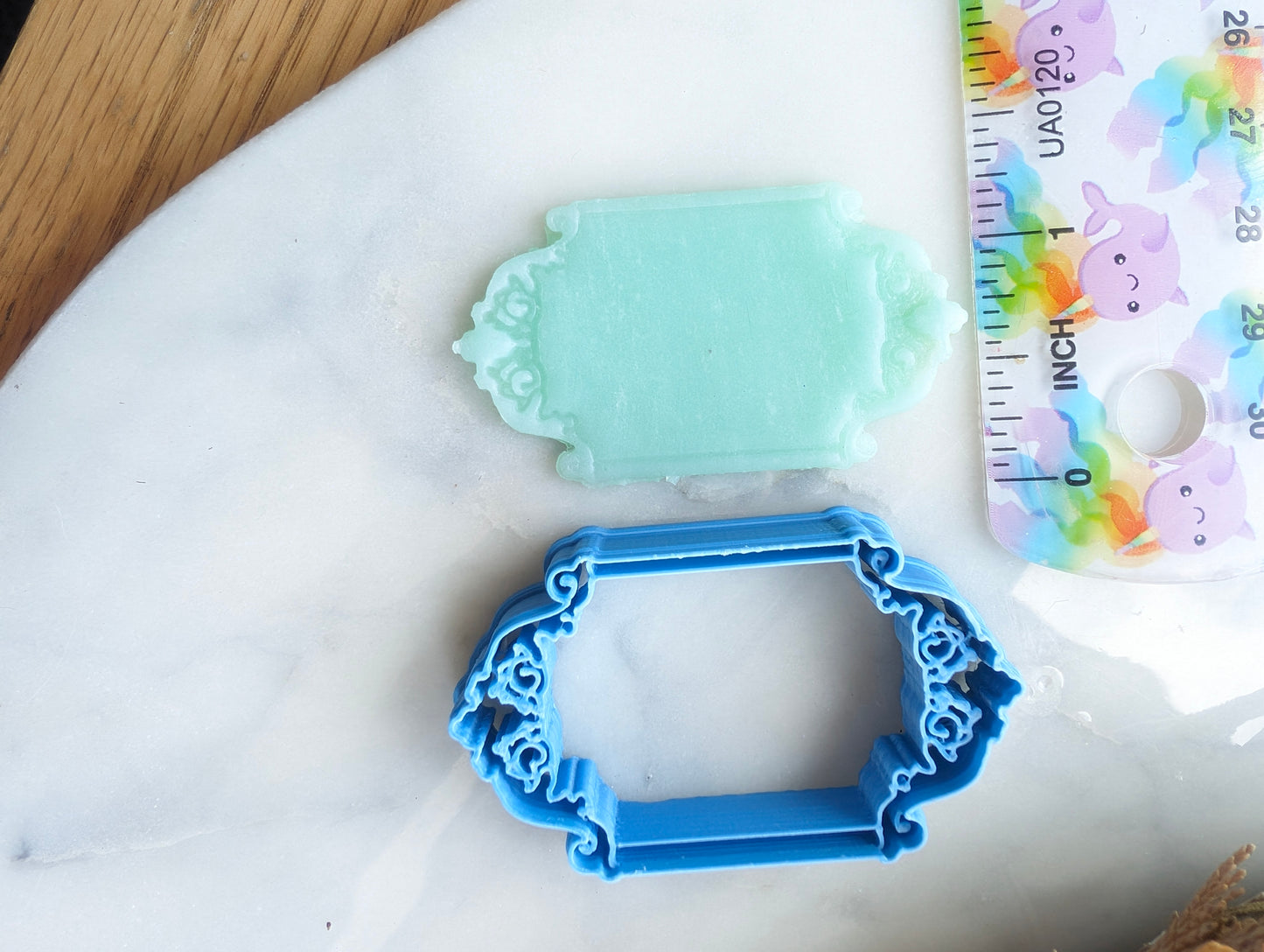 Rectangle Filigree Frame 3 Piece Set Embossed Sharp Clay Cutter