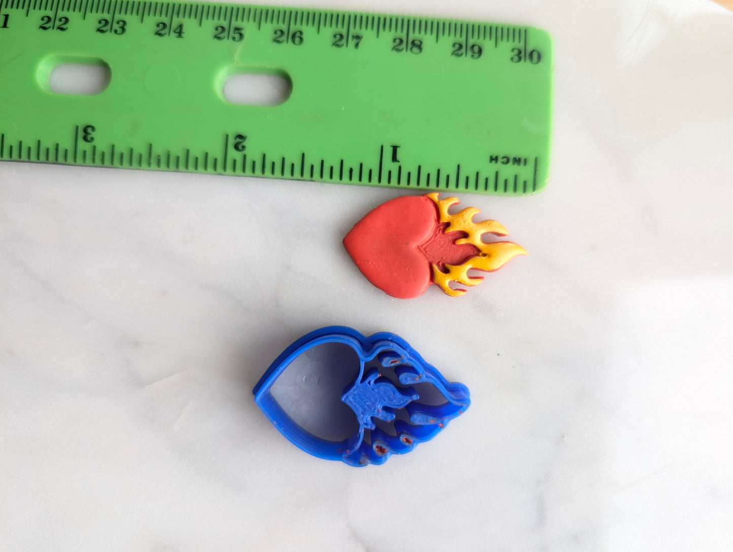 Heart on Fire Sharp Clay Cutter