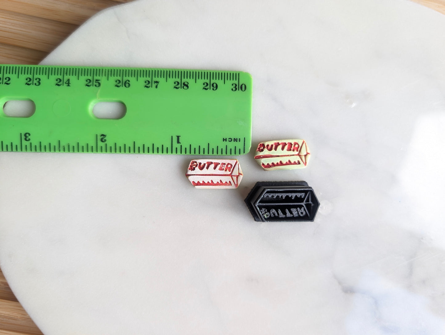 Tiny Stick of Butter Sharp Clay Cutter