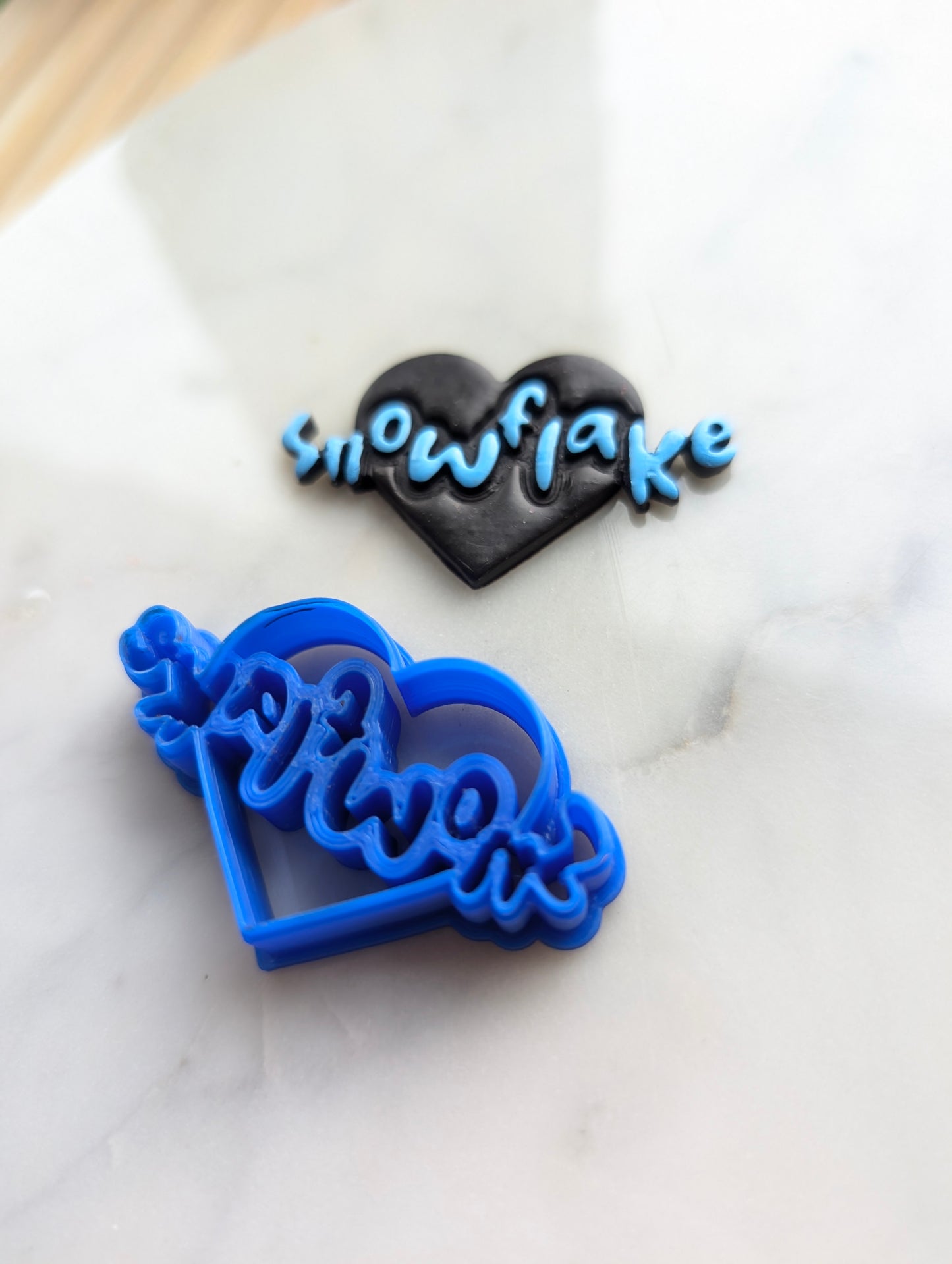 Snowflake Heart Sharp Clay Cutter