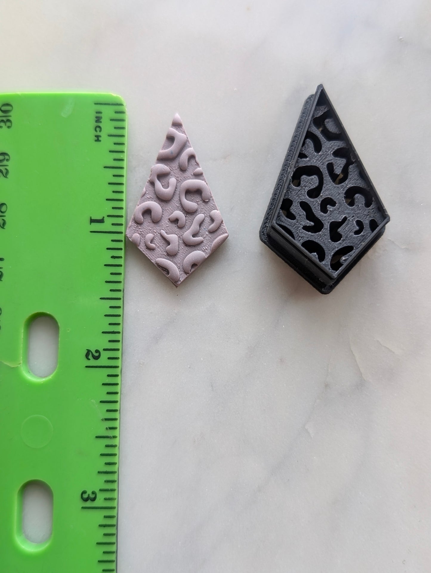 Leopard Print Diamond Sharp Clay Cutter