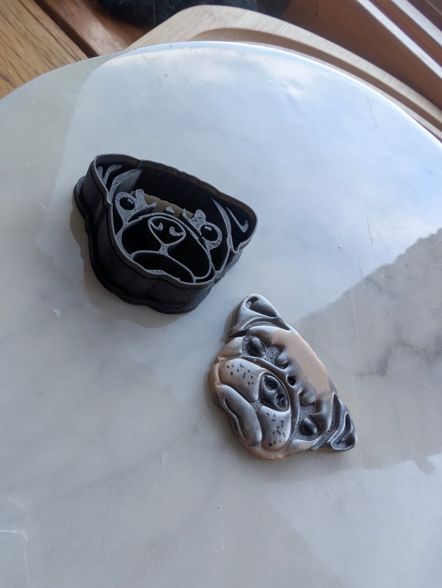 Honeysuckle the Pug Cute Dog Head Cutter Sharp Clay Cutter