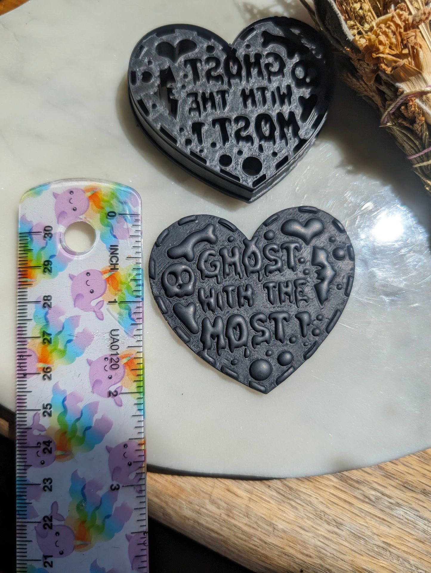 Ghost with the Most Heart Sharp Clay Cutter