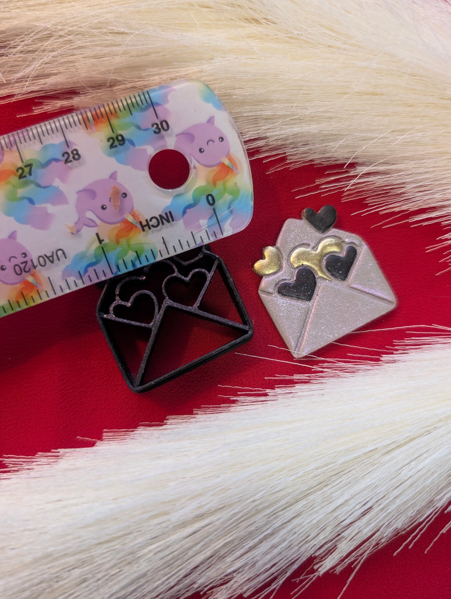Heart Filled Envelope Clay Cutter
