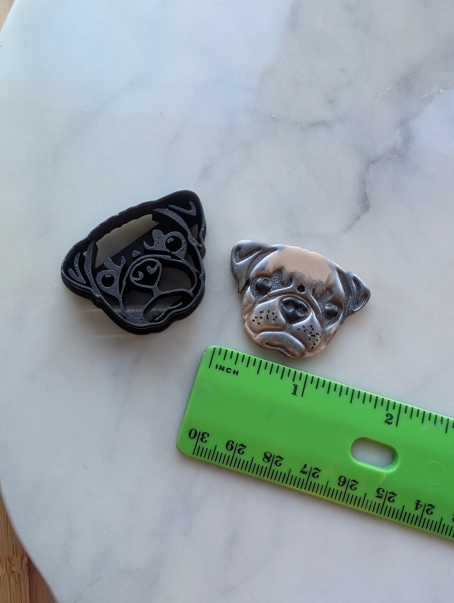 Honeysuckle the Pug Cute Dog Head Cutter Sharp Clay Cutter