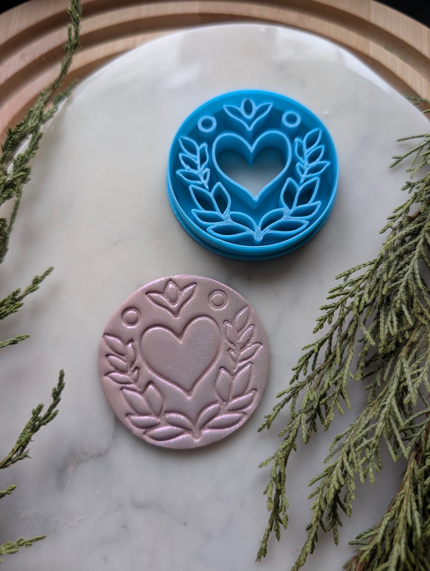 Heart of Hope in Circle Sharp Clay Cutter