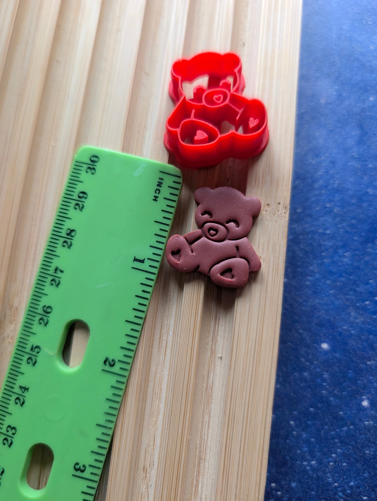 Slouched Teddy Bear Sharp Clay Cutter