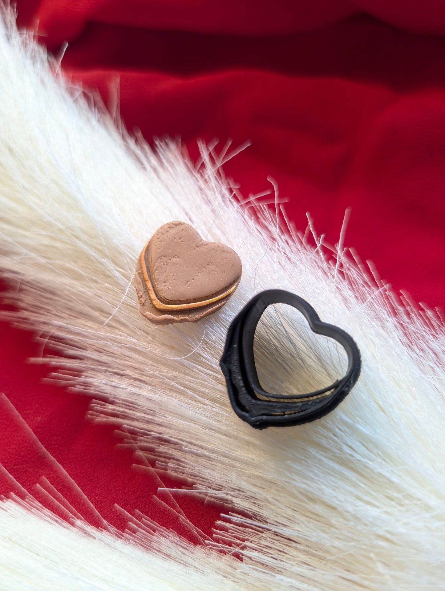 Sandwich Food Heart Clay Cutter