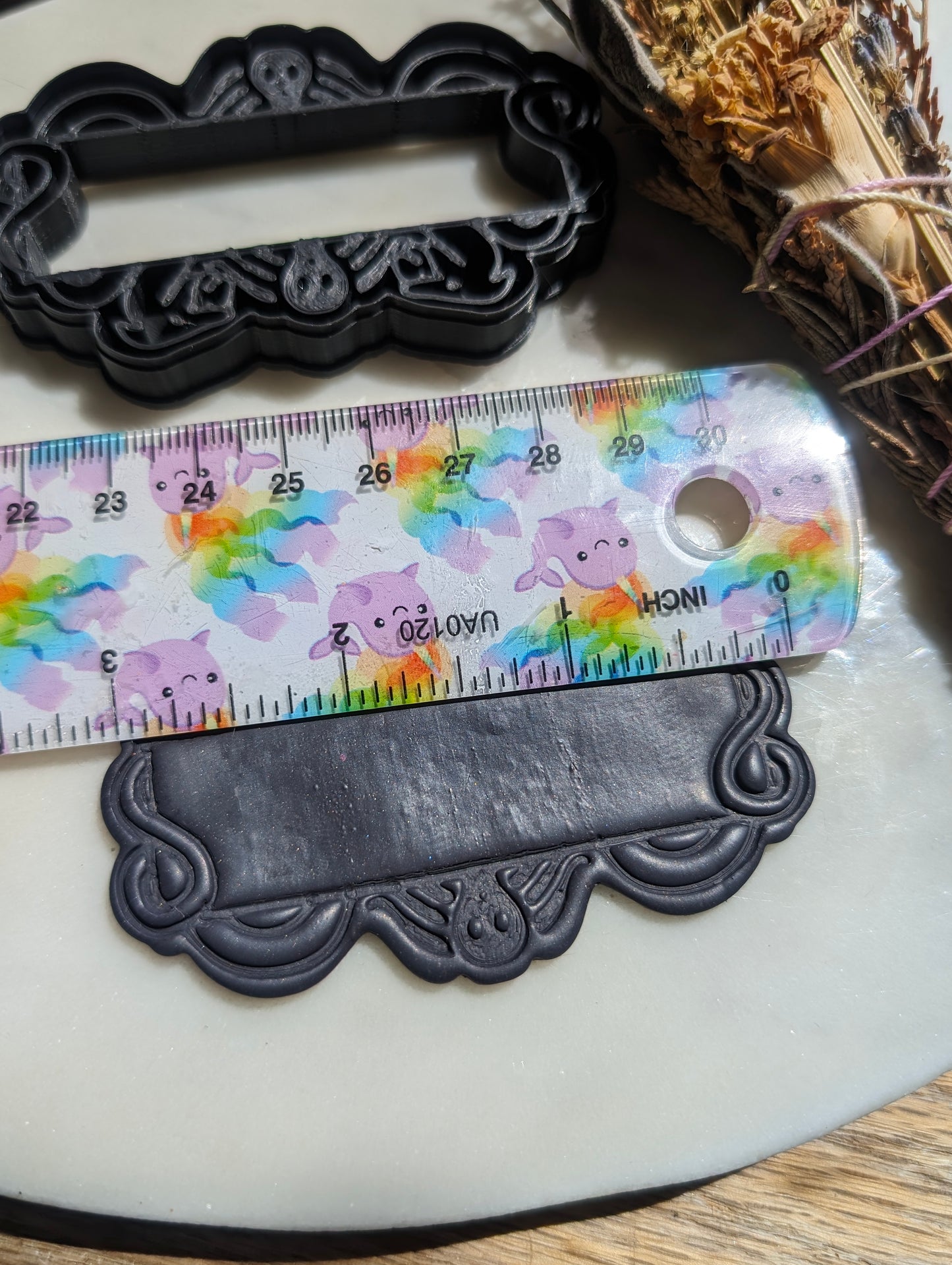 Pressed Graveyard Frame Clay Cutter