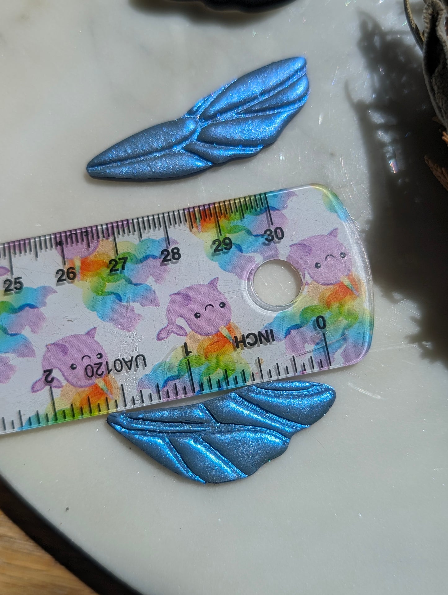 Large Set of Tiny Dragonfly Wings Sharp Clay Cutter