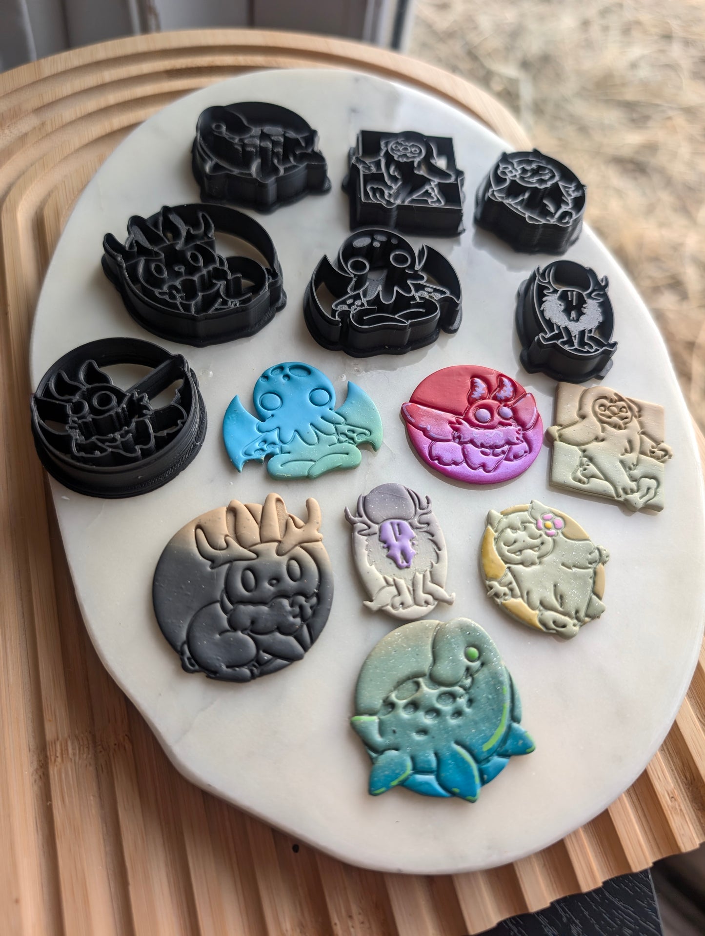 Set of 7 Cryptid Sharp Clay Cutters