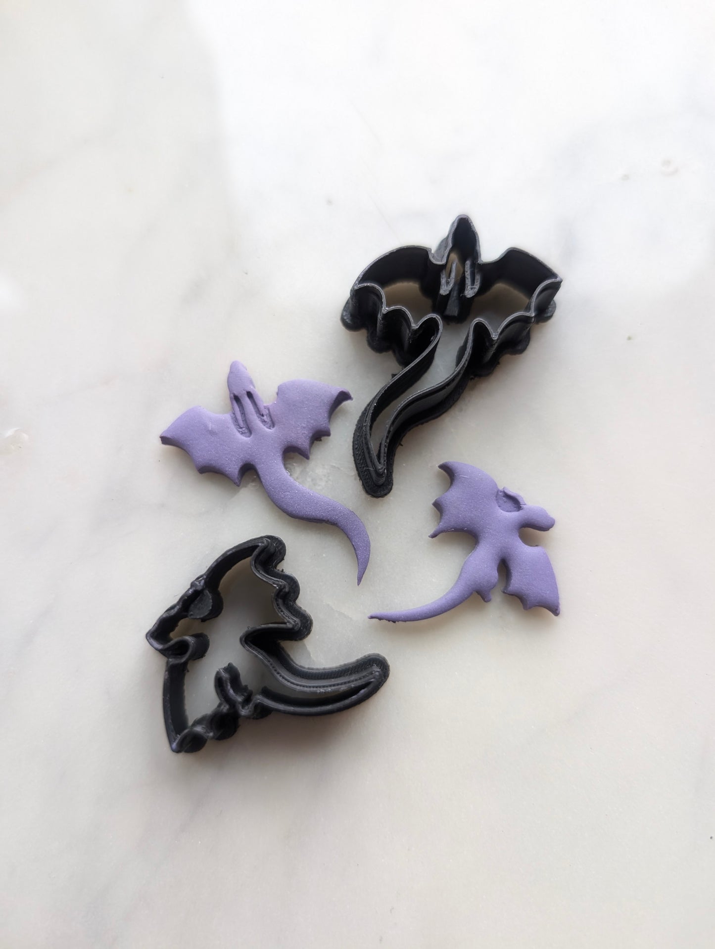 Duo Pair of Side Dragons Sharp Clay Cutter
