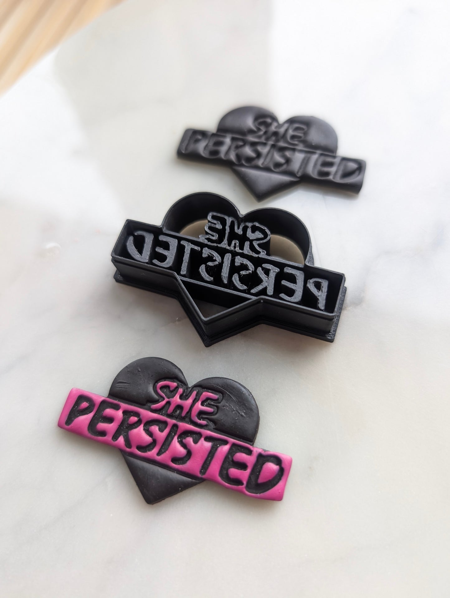 She Persisted Heart Sharp Clay Cutter
