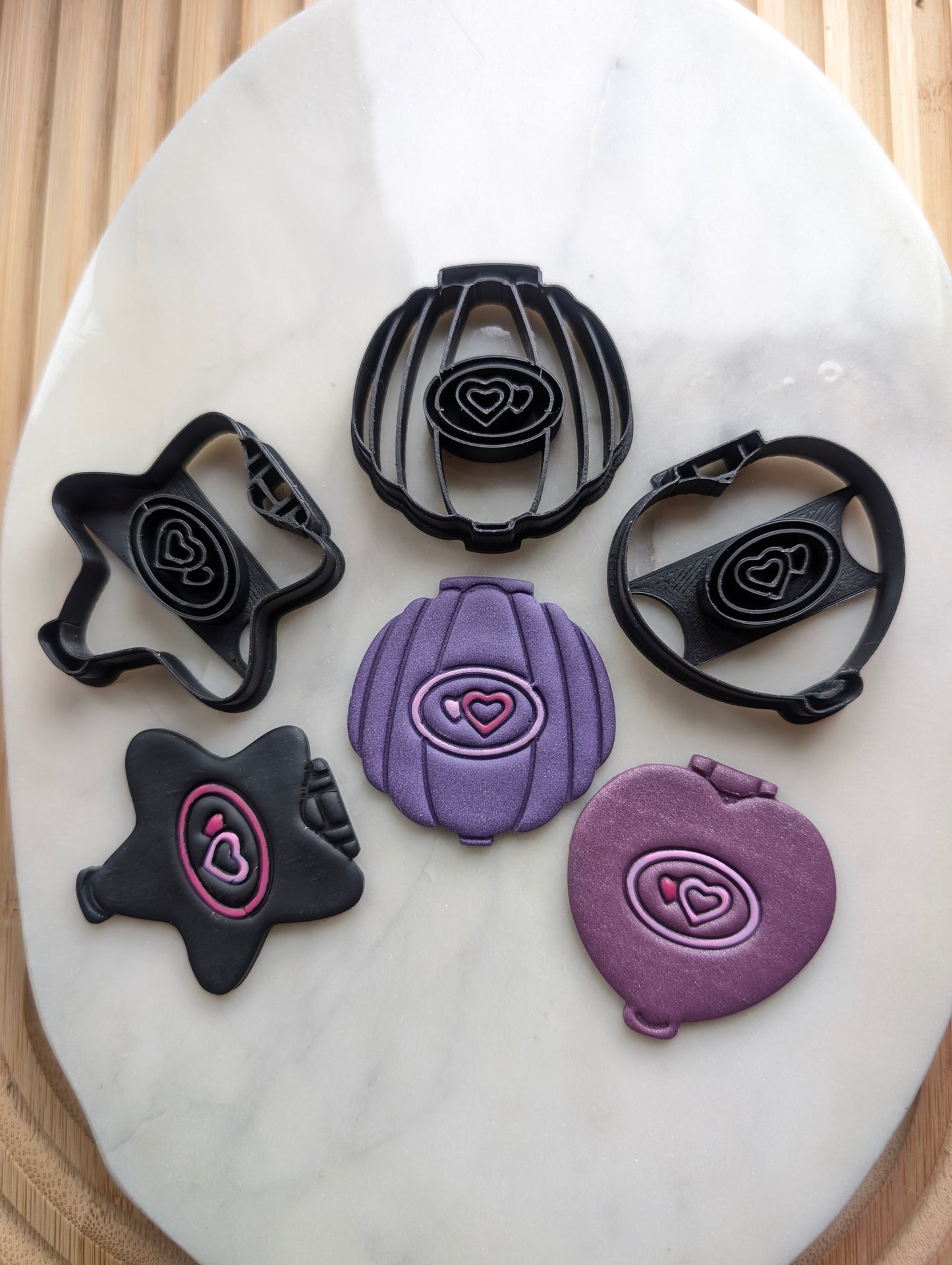 Set of 3 Pocket Dolly House Outside Sharp Clay Cutter