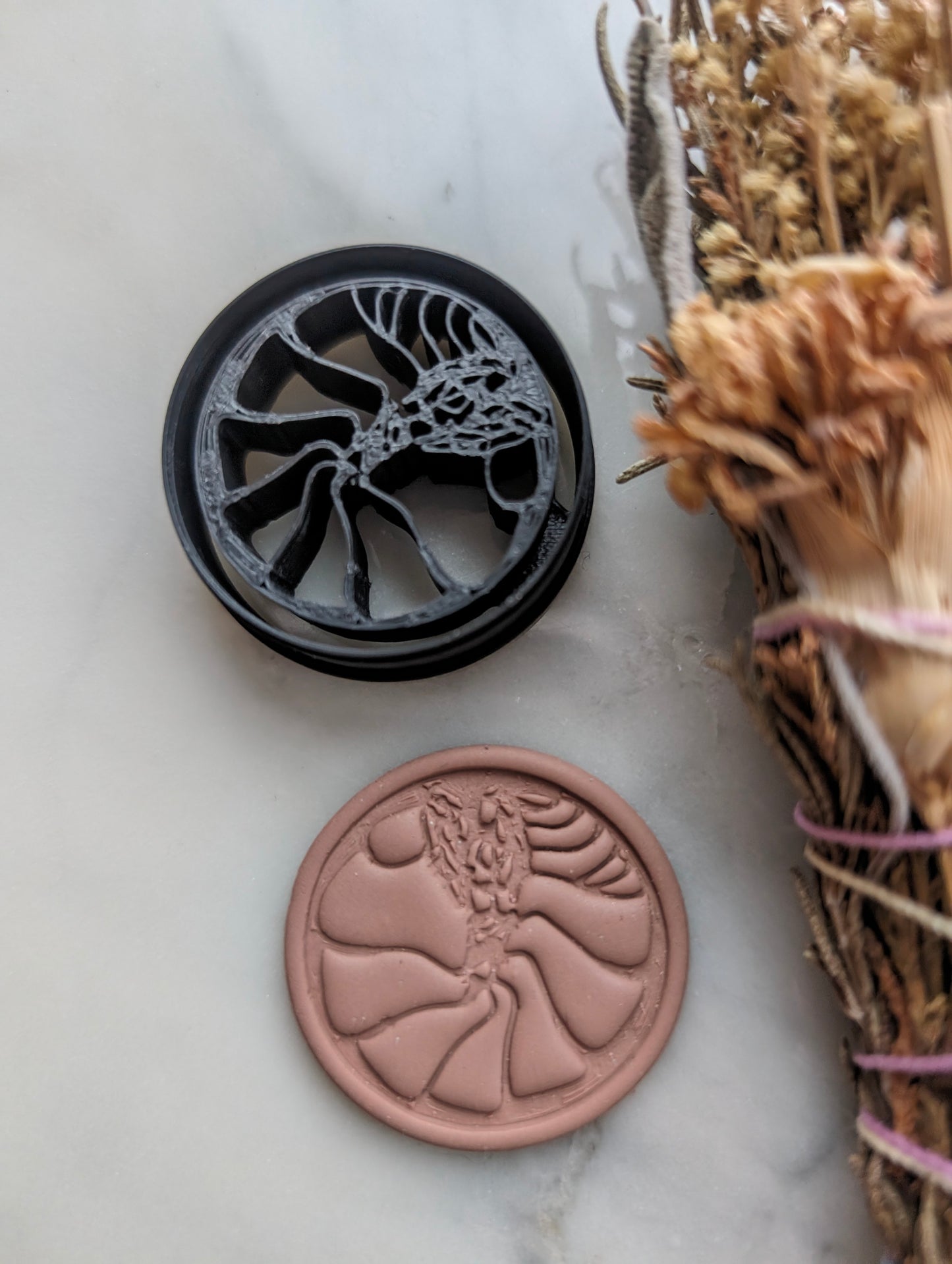 Isopod Pill Bug Coin Embossed Sharp Clay Cutter