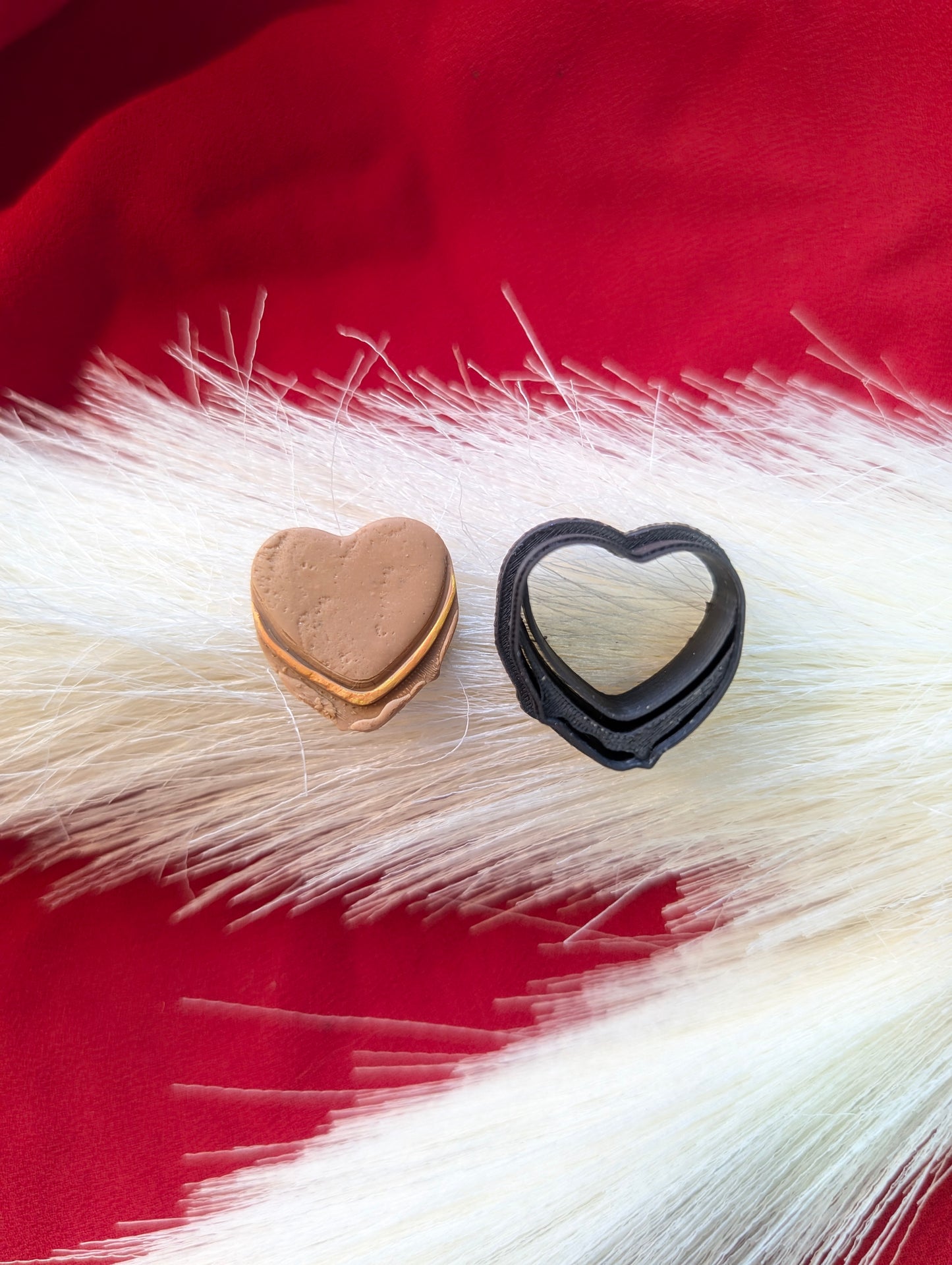 Sandwich Food Heart Clay Cutter