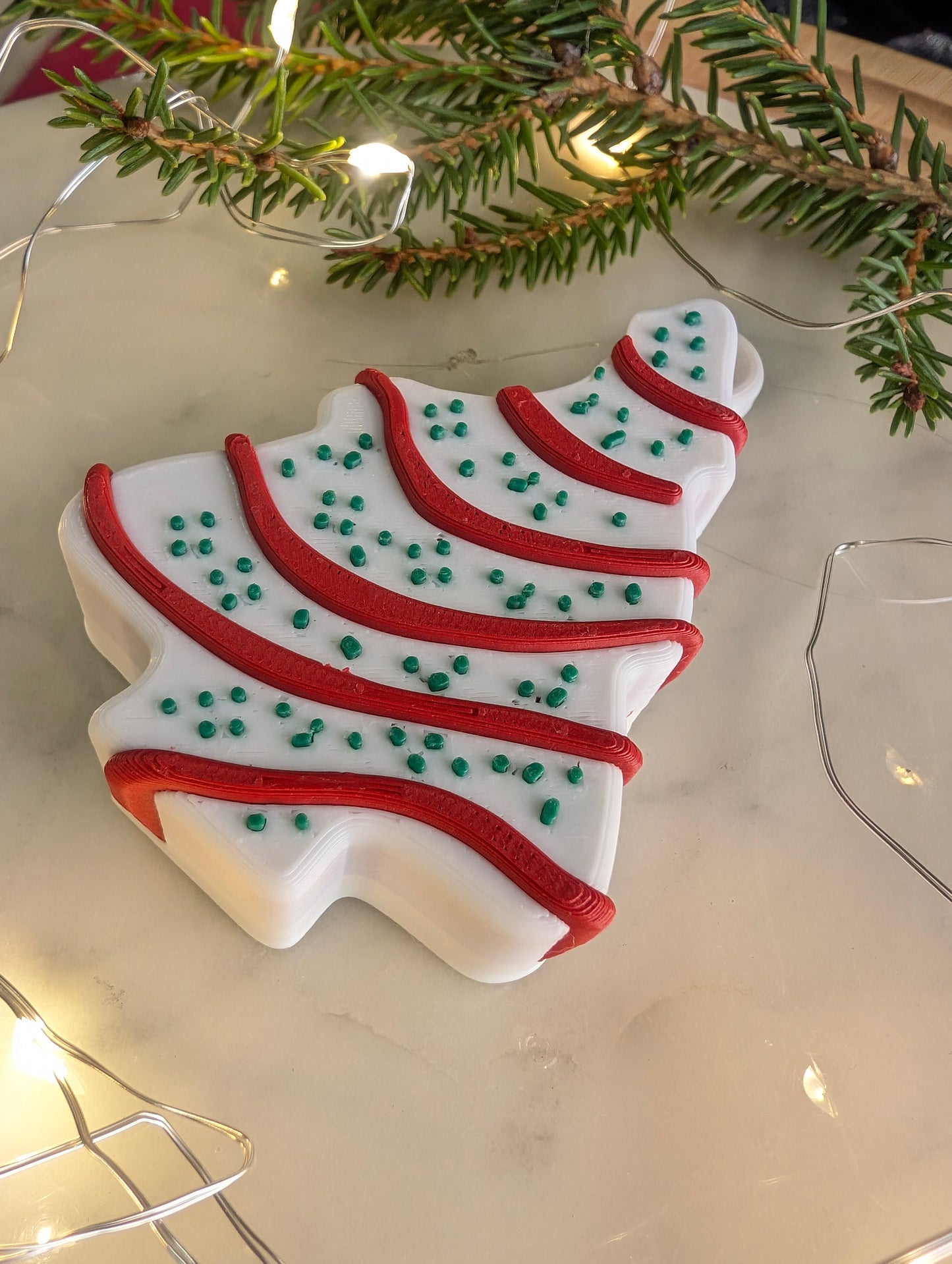 Bitten Christmas Tree Snack Cake Ornament