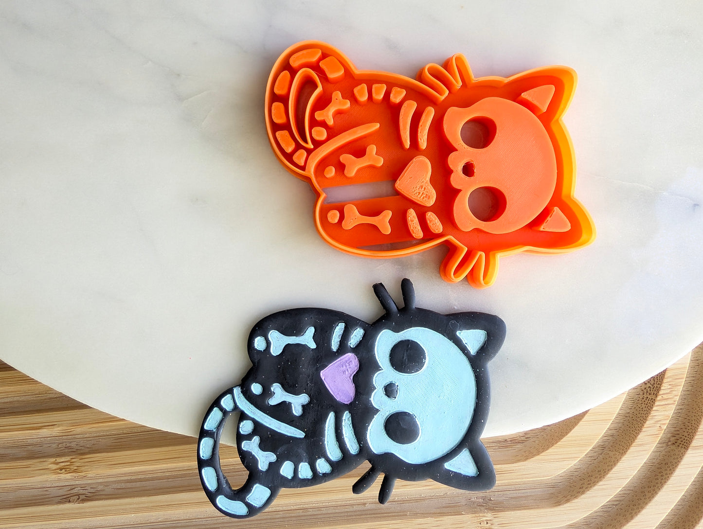 3" Skeletal Cat Sharp Clay Cutter