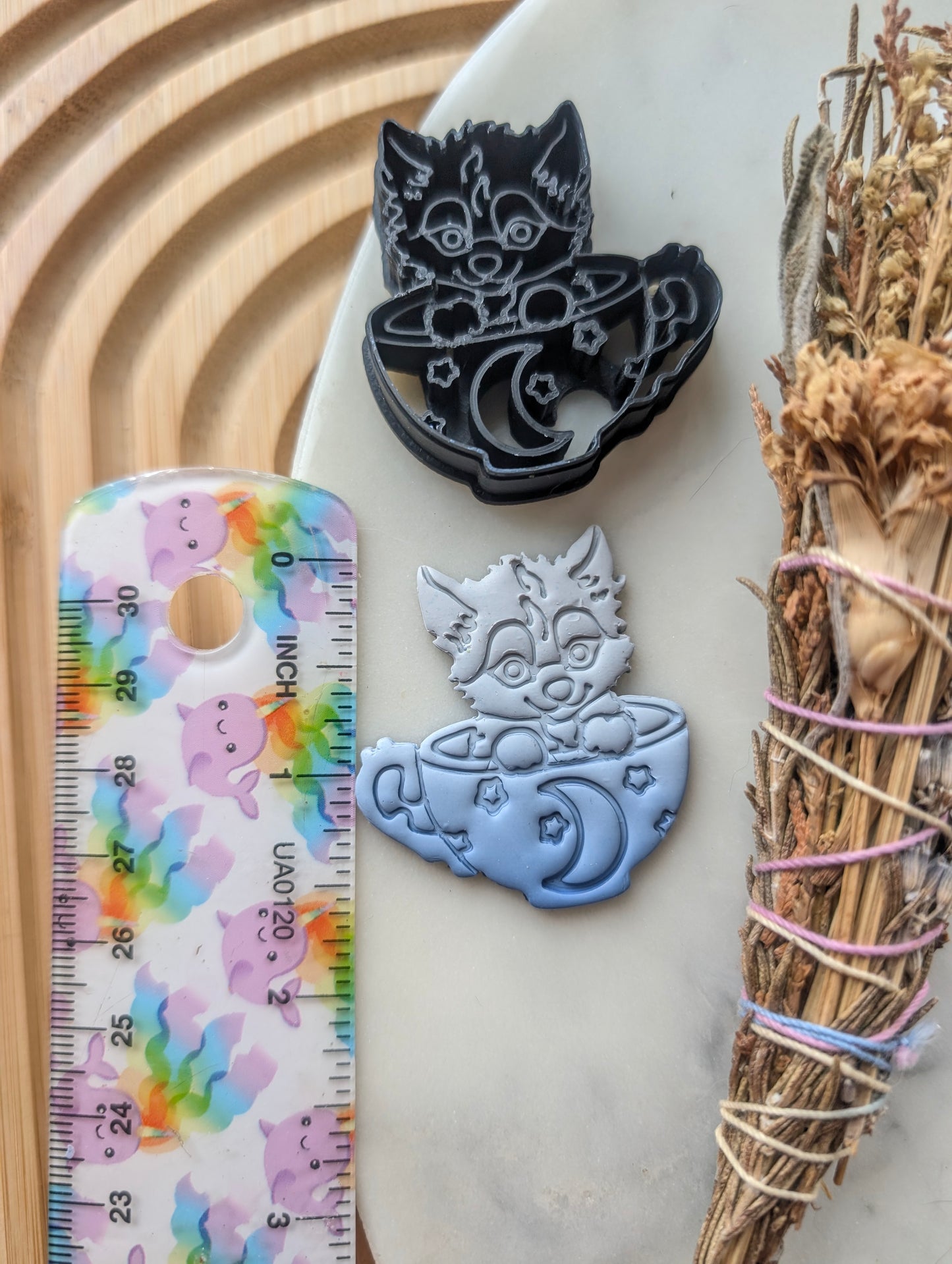 Wolf Pup in a Teacup Sharp Clay Cutter