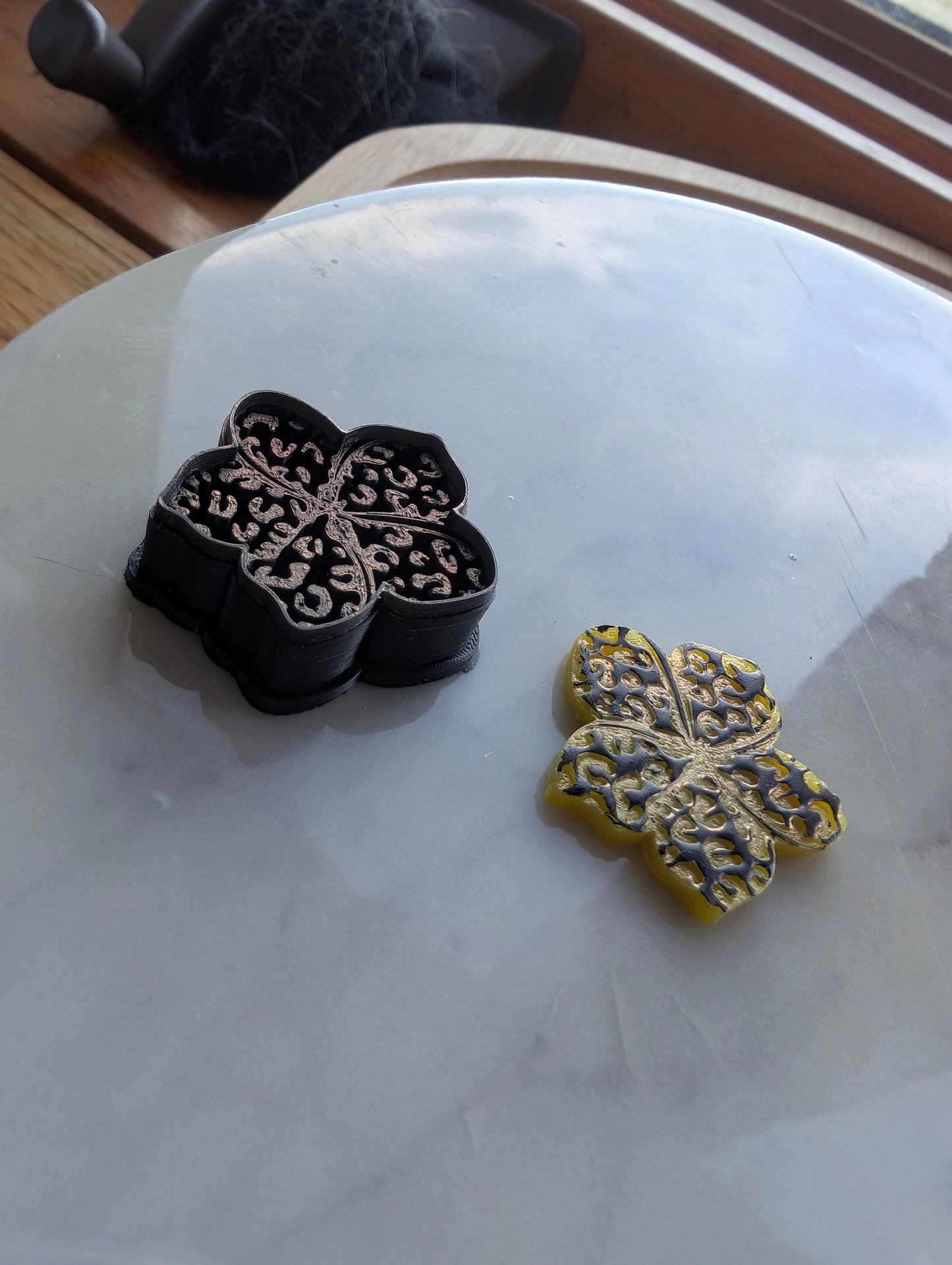 Leopard Print Plumeria Flower Sharp Clay Cutter