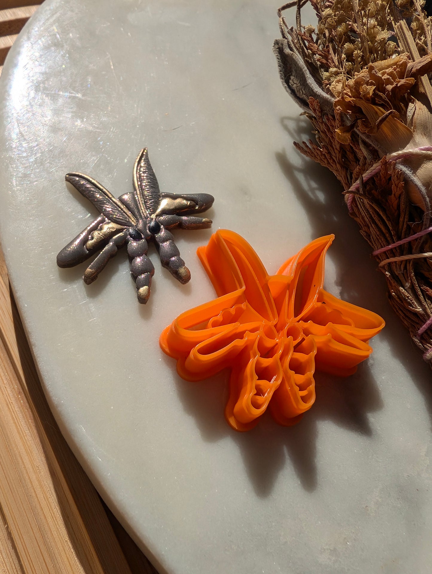 Brandon's Fuzzy Moth Sharp Clay Cutter