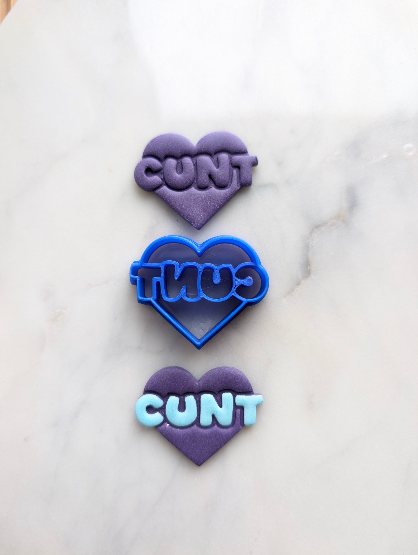 Cunt Heart Sharp Clay Cutter