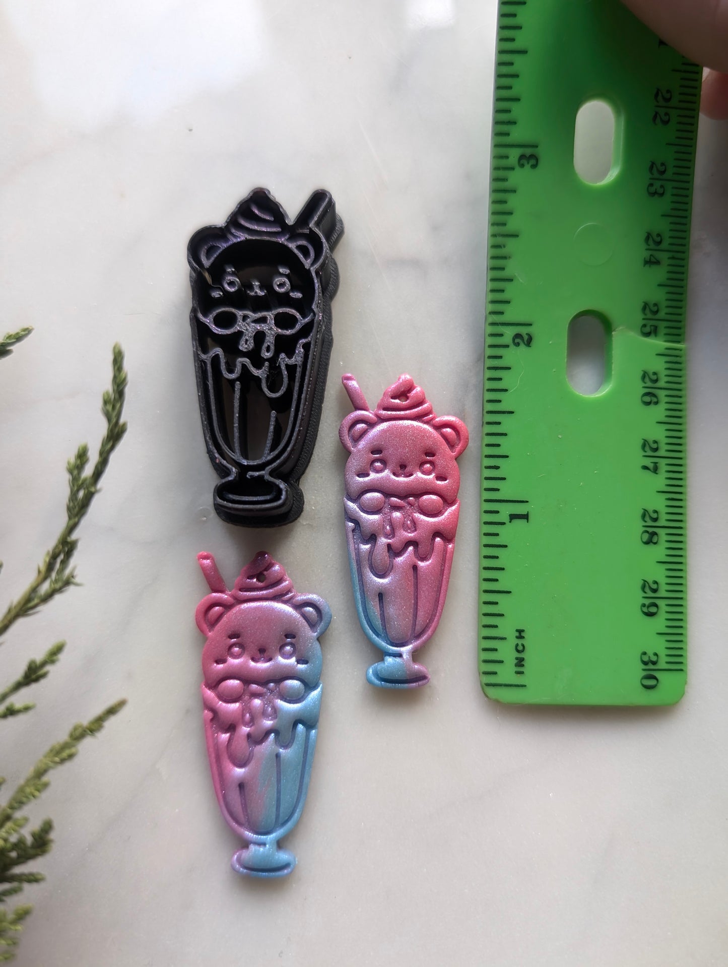 Ice Cream Float Cat Sharp Clay Cutter