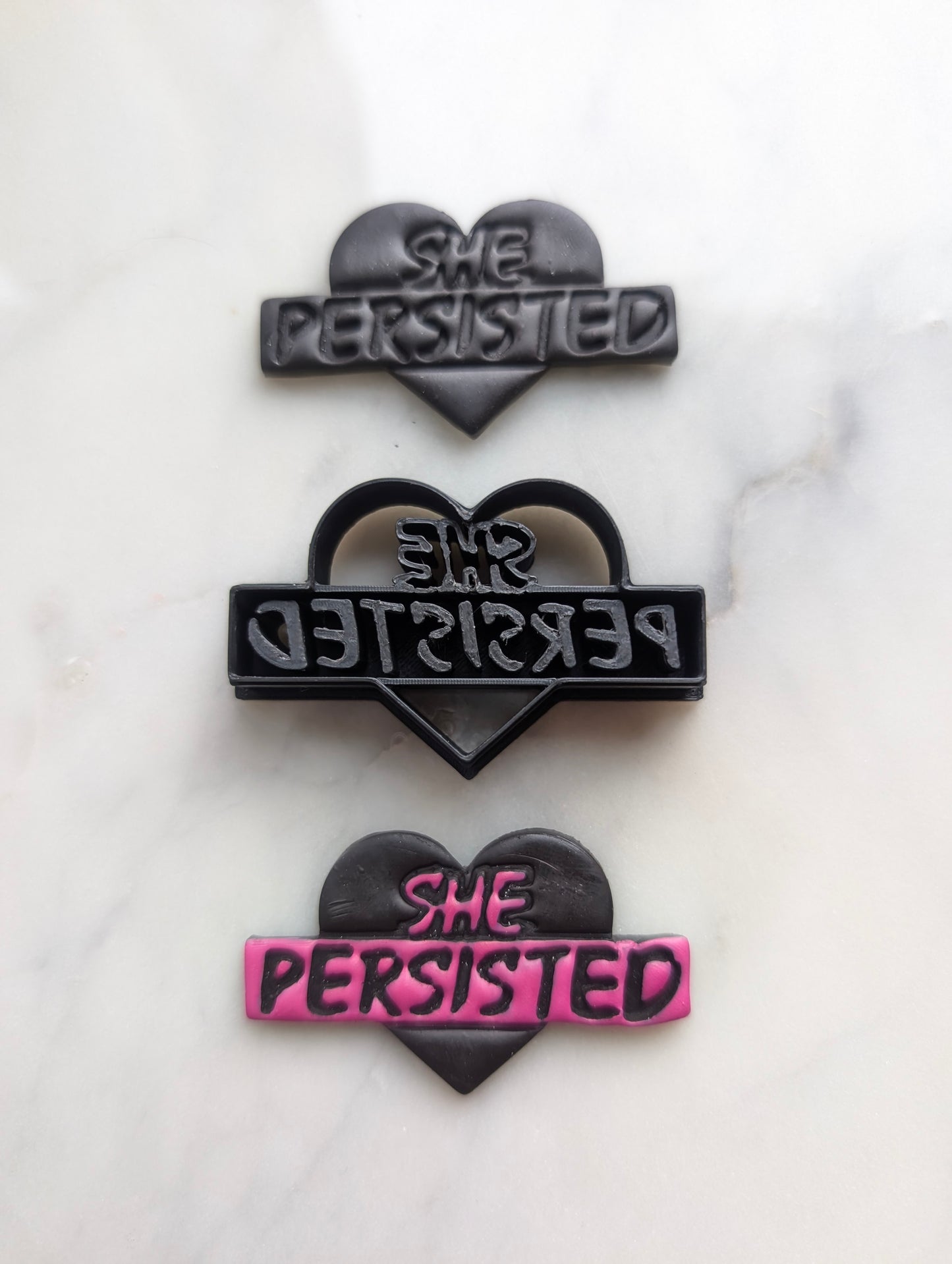She Persisted Heart Sharp Clay Cutter