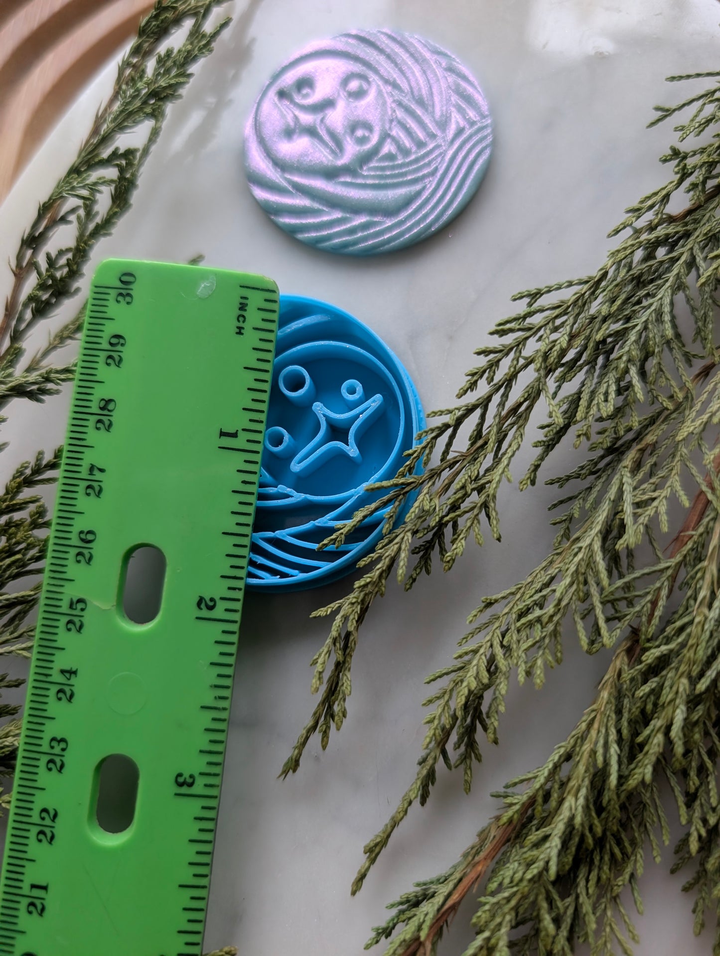 Crescent Moon of Hope in Circle Sharp Clay Cutter