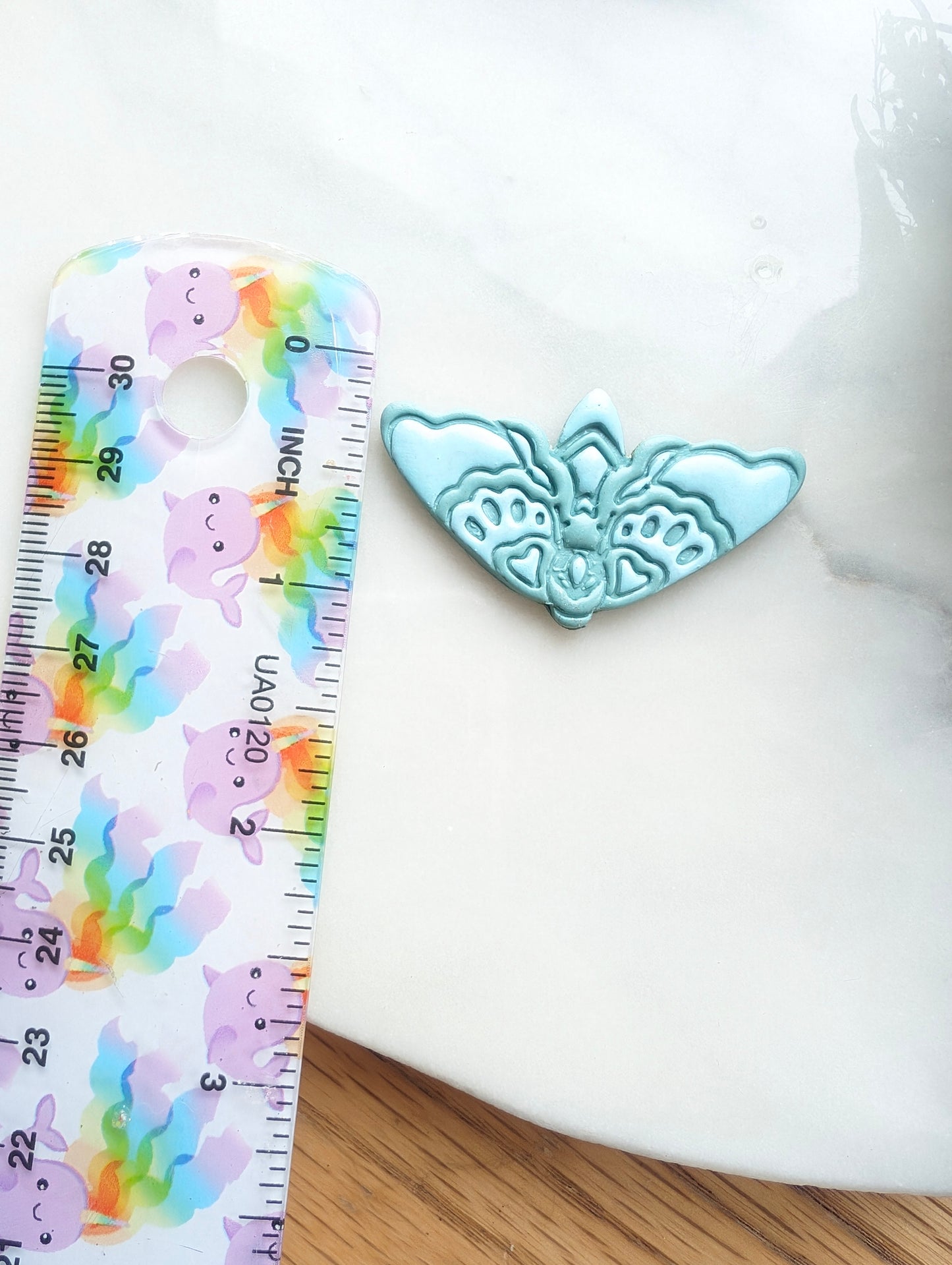 Wings Down Beautiful Moth Sharp Clay Cutter