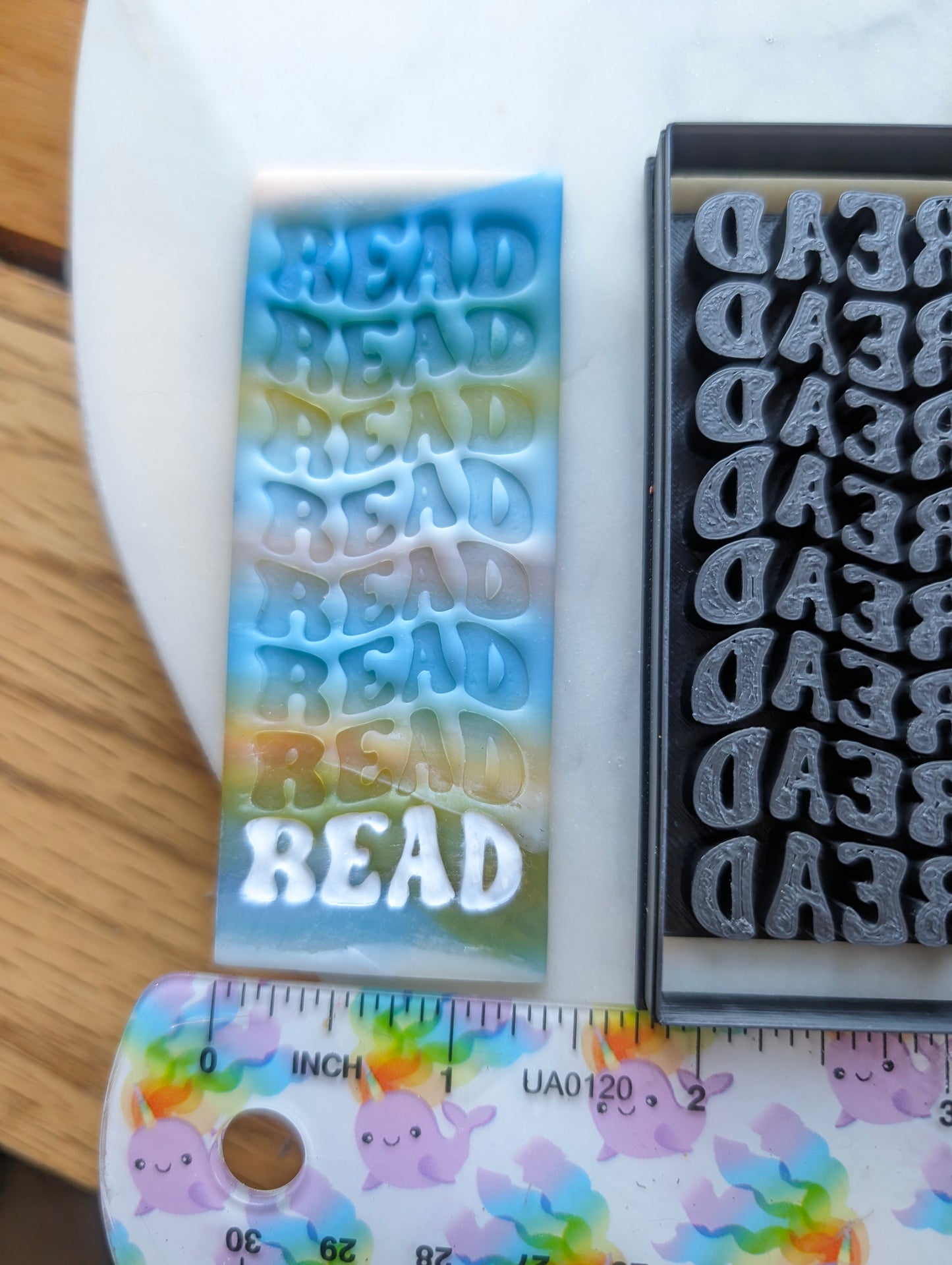 Read Read Read Bookmark Sharp Clay Cutter