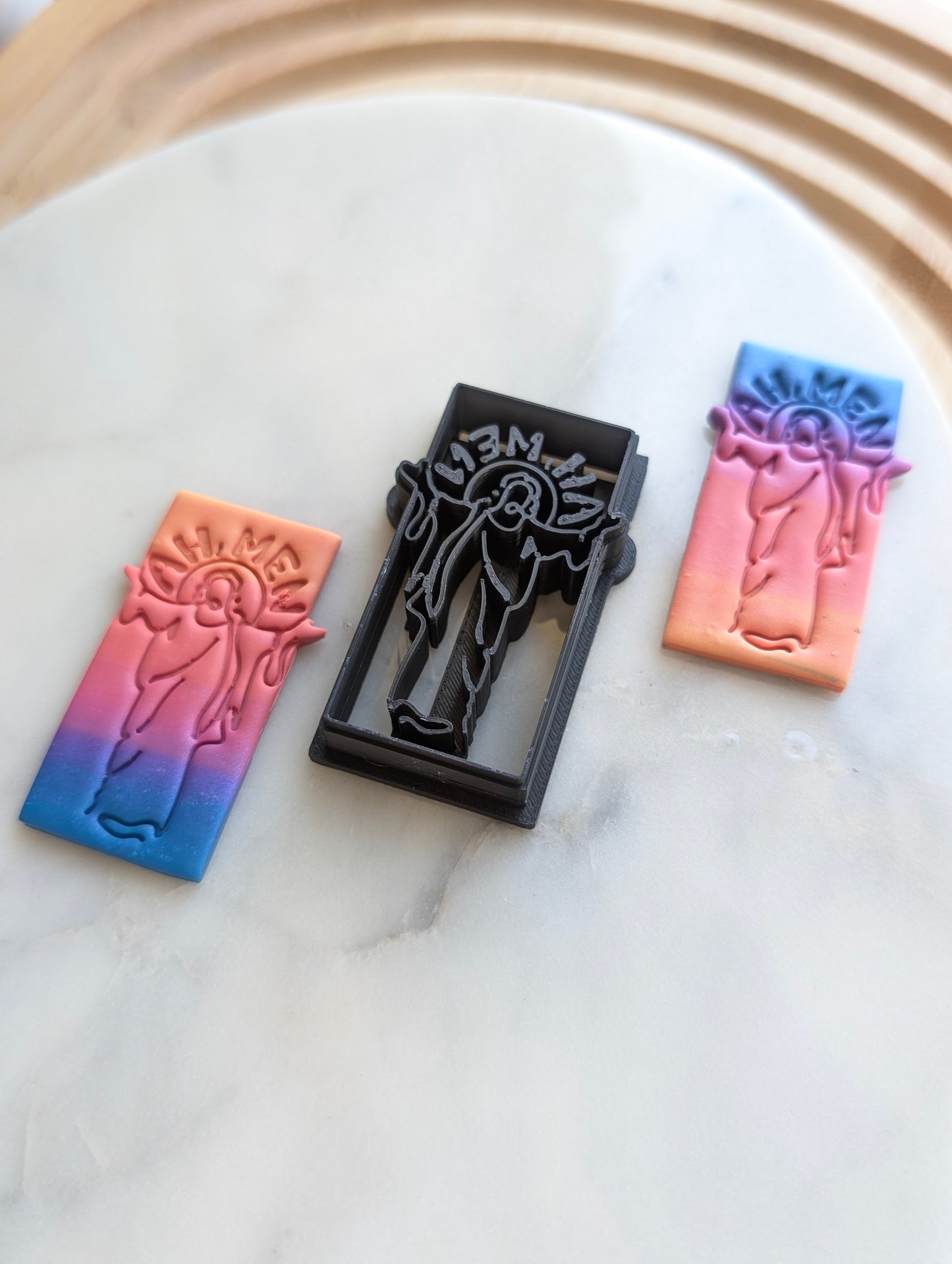 Jesus Saying Ah, Men Sharp Clay Cutter