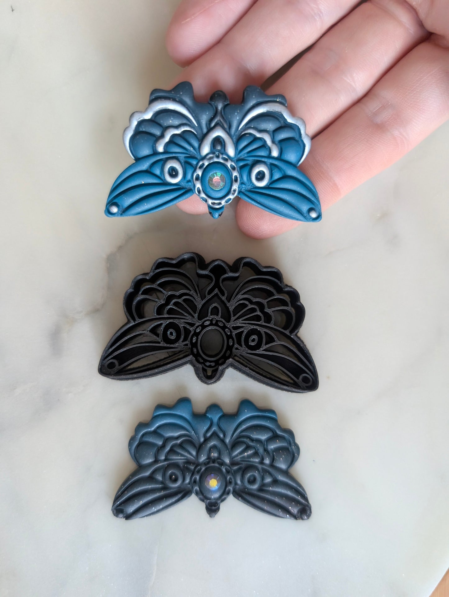 Hidden Jewels Moth Sharp Clay Cutter