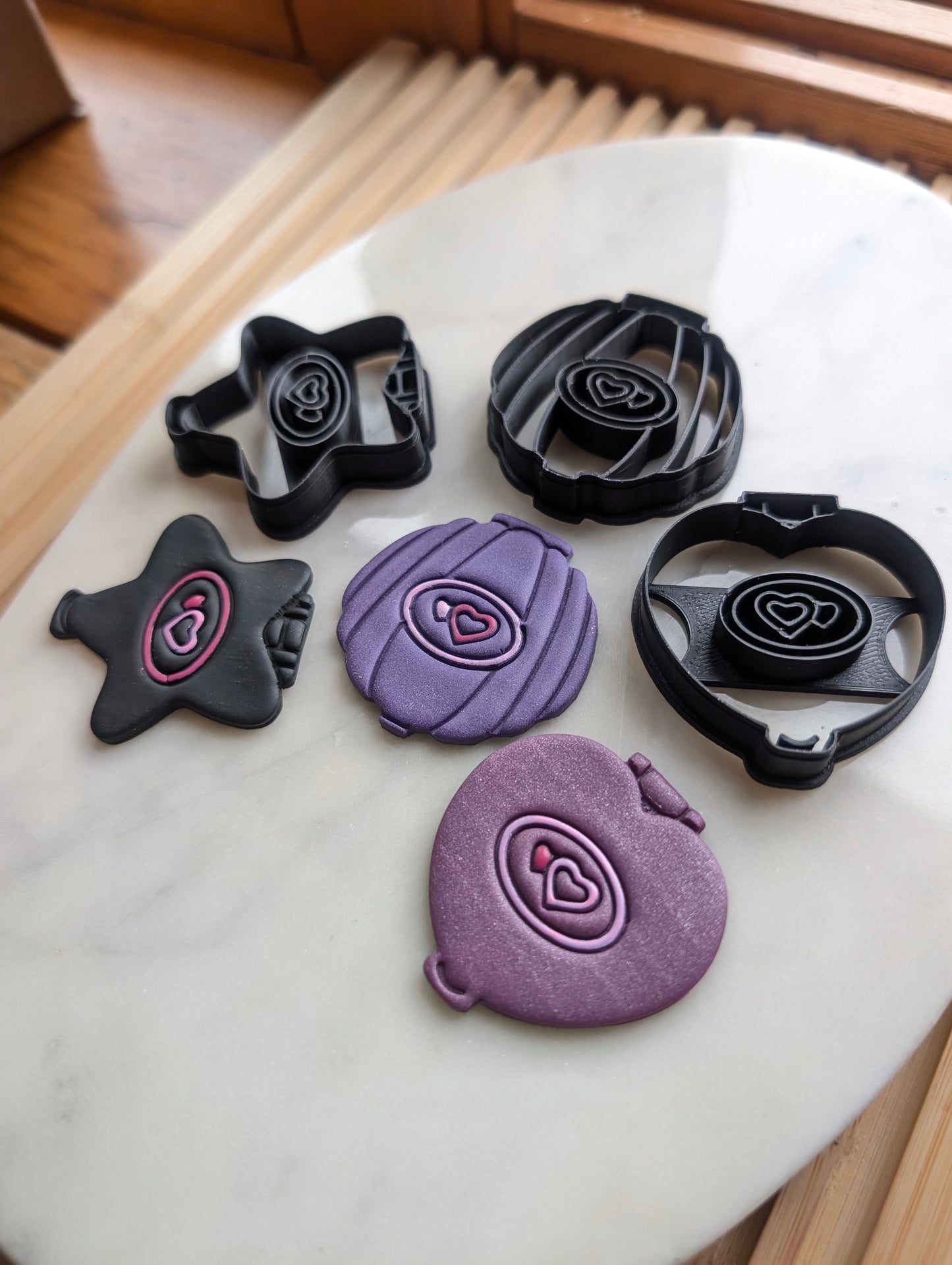 Set of 3 Pocket Dolly House Outside Sharp Clay Cutter