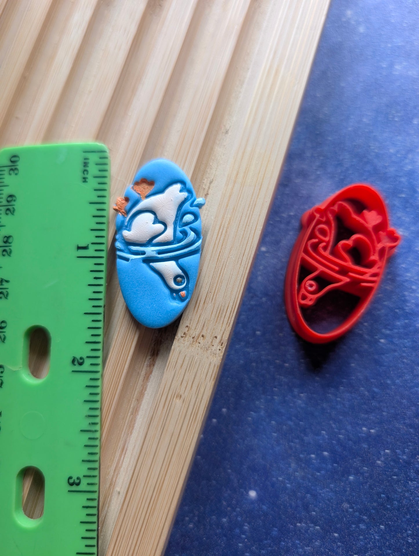 Goose Diving Into Water Sharp Clay Cutter