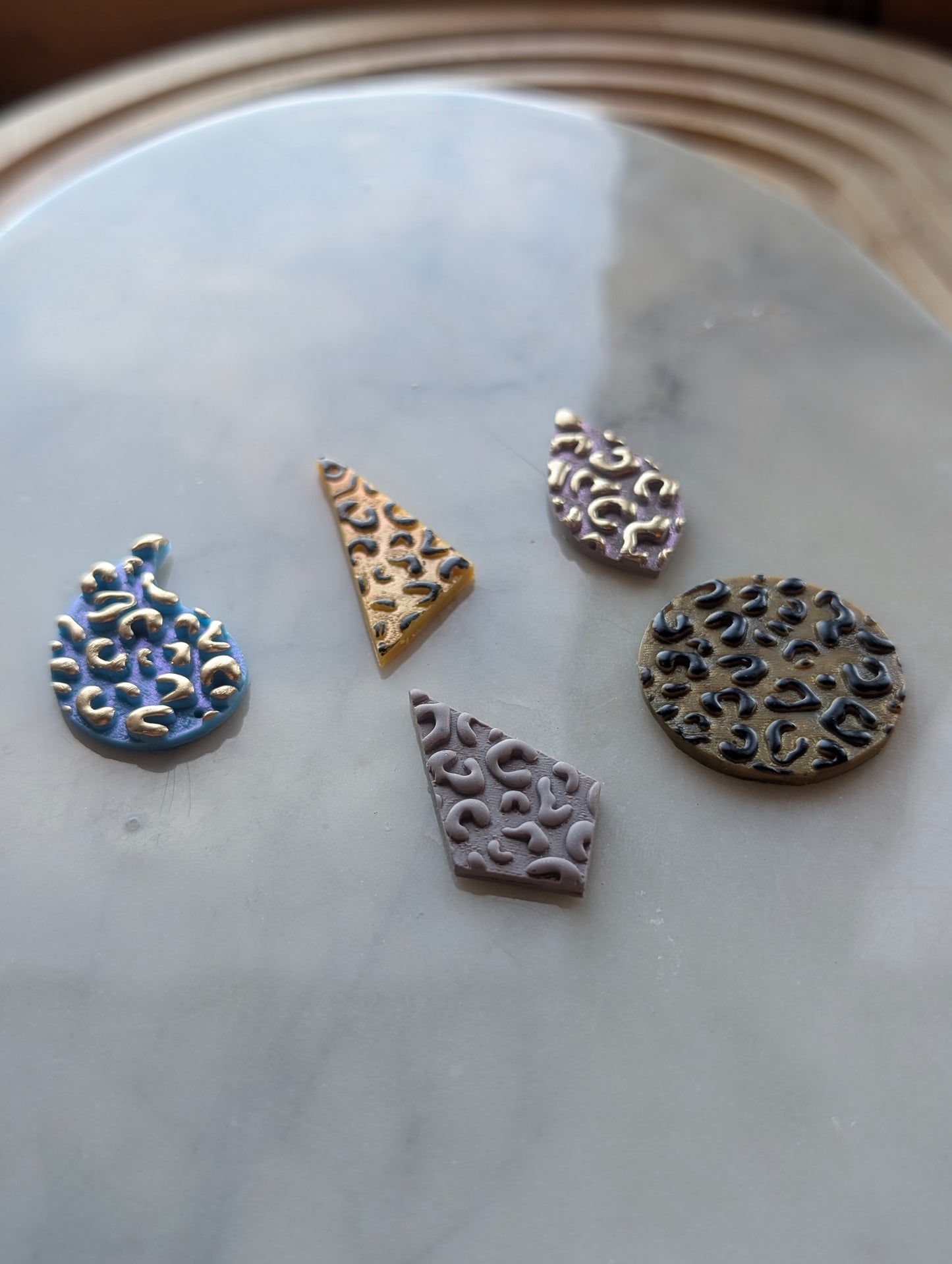 Set of 5 Leopard Print Shapes Sharp Clay Cutter