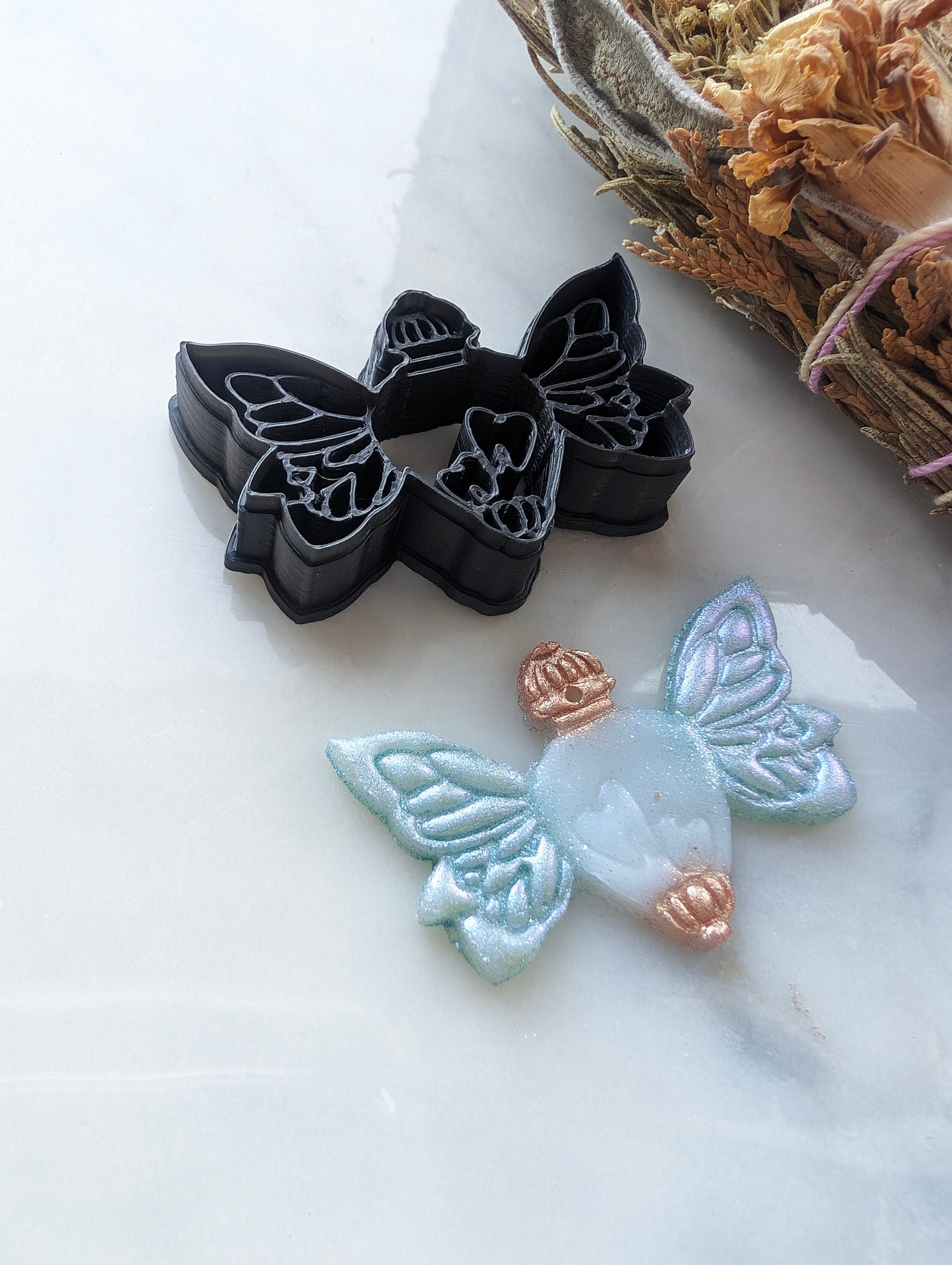 Tooth Fairy Potion Bottle with Wings Sharp Clay Cutter