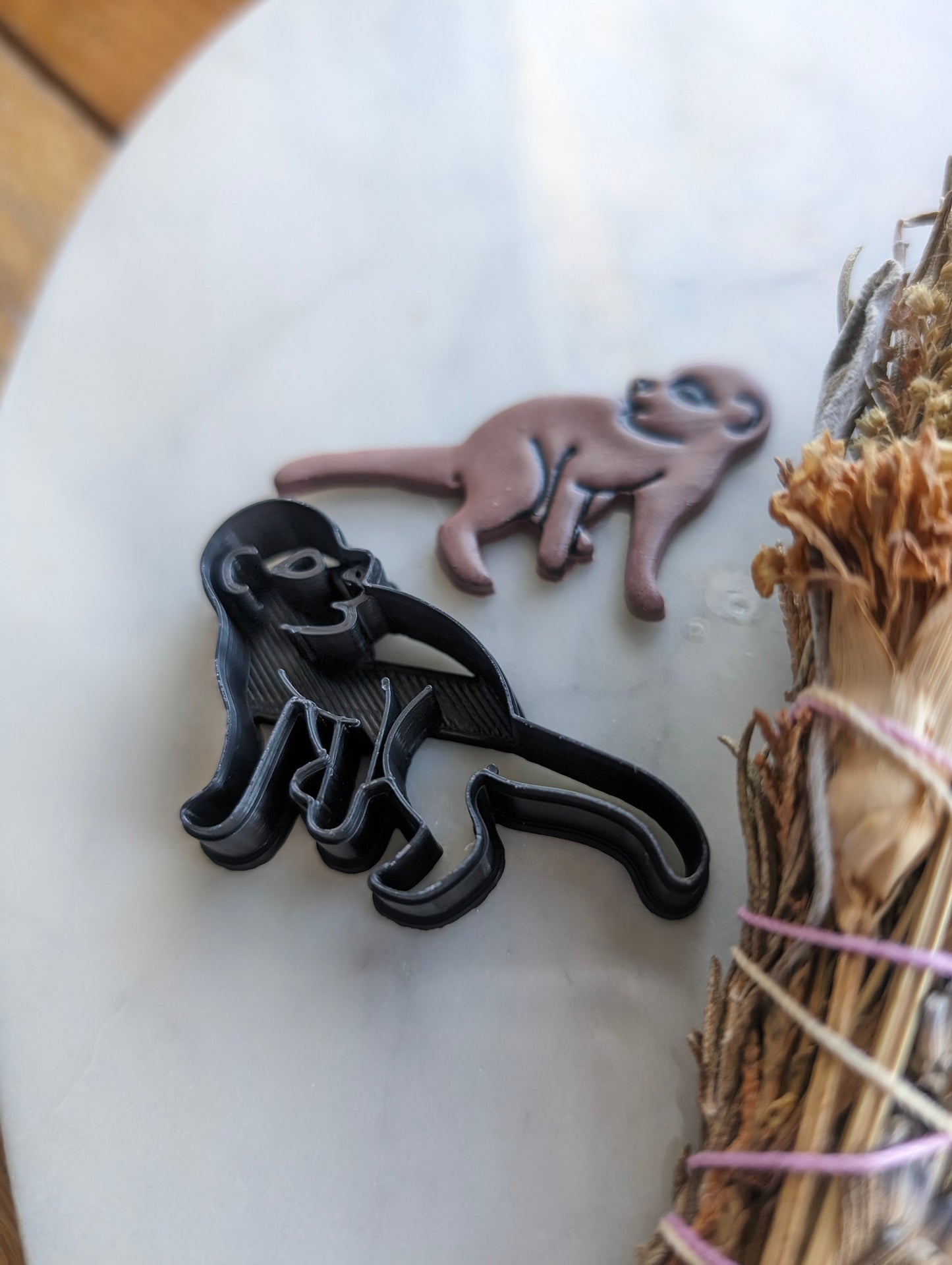 Cute Mammal Creature Meerkat Weasel Otter Monkey Sharp Clay Cutter