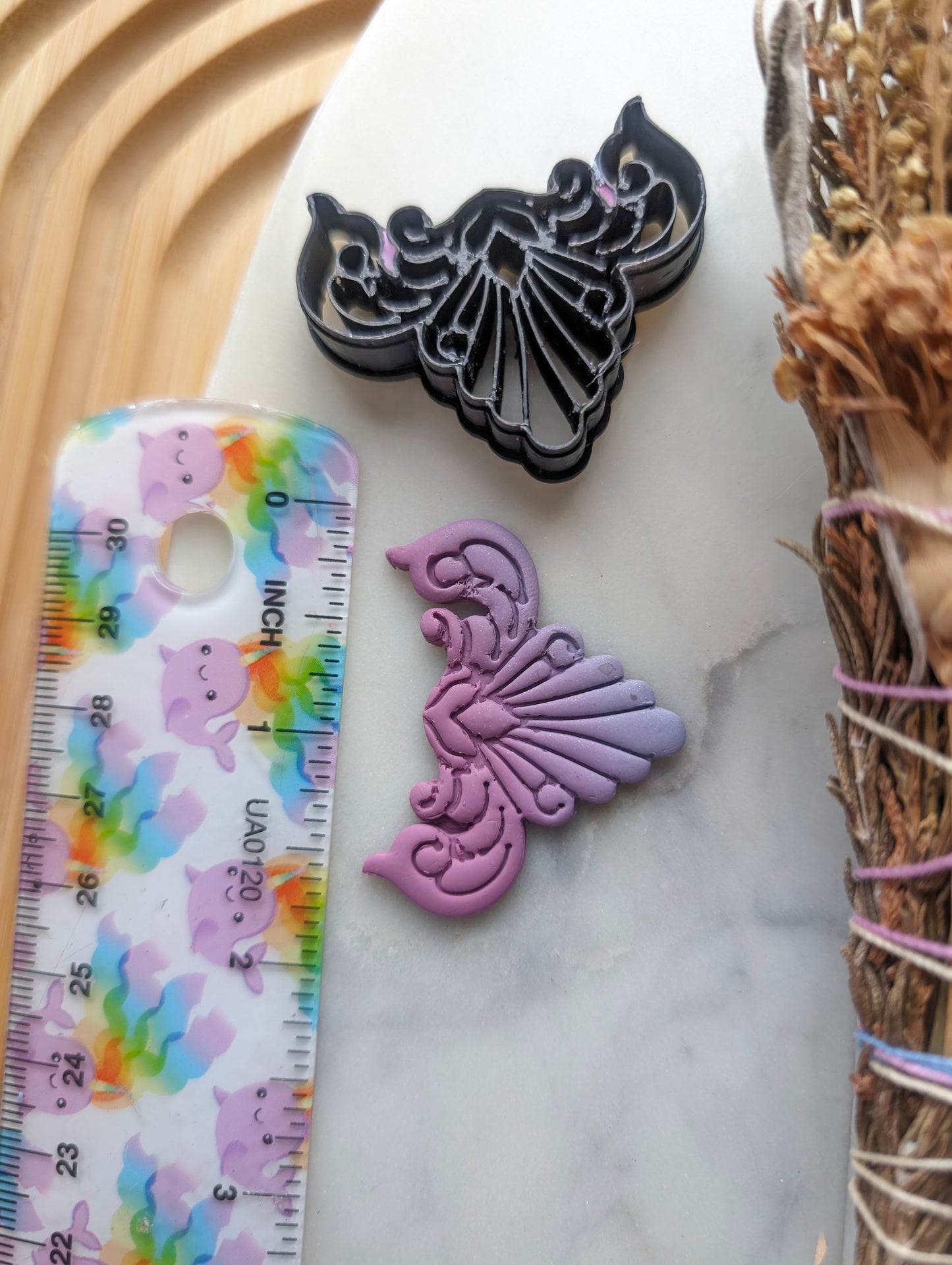 Flourish Shell Filigree Sharp Clay Cutter