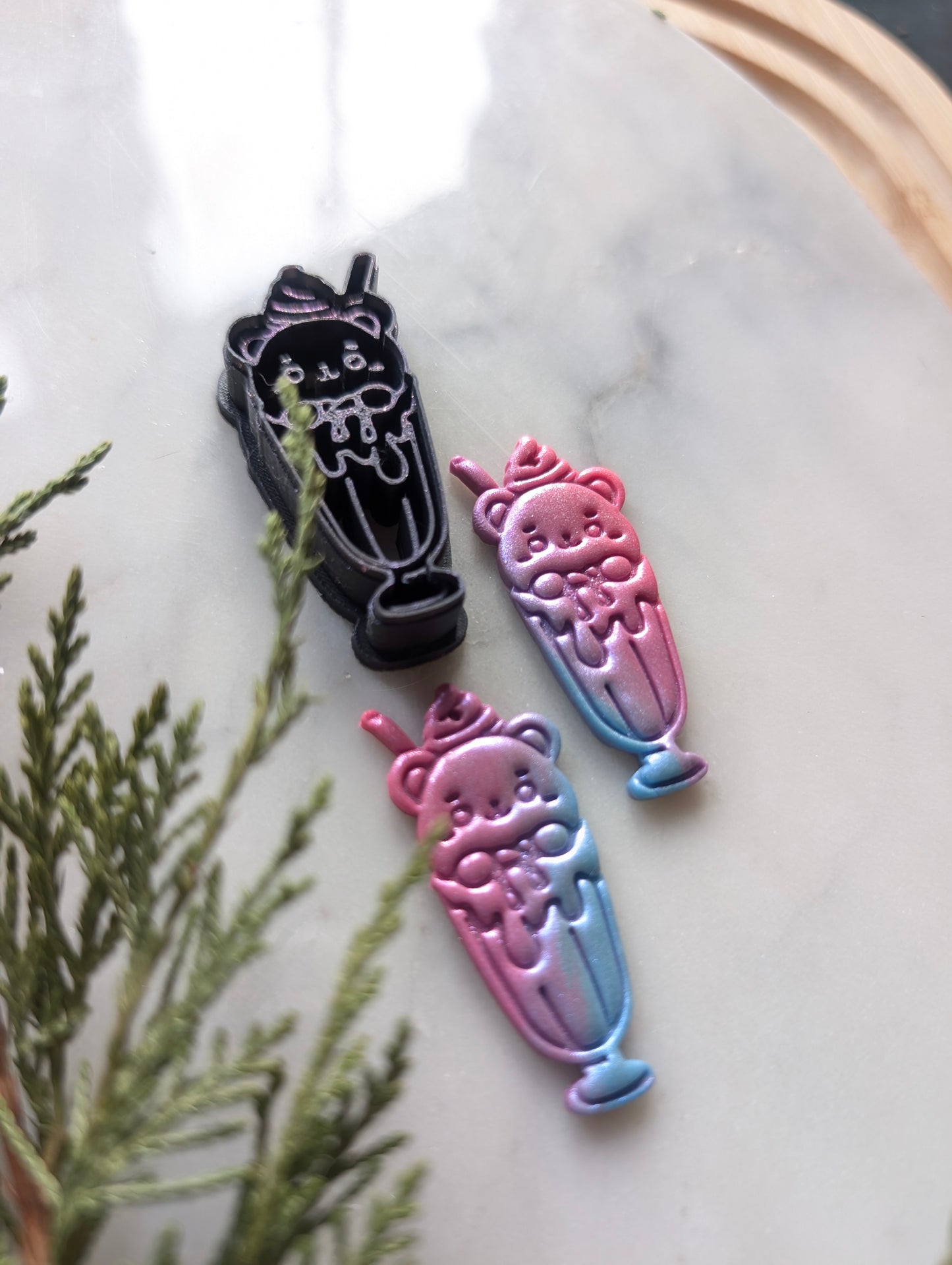 Ice Cream Float Cat Sharp Clay Cutter