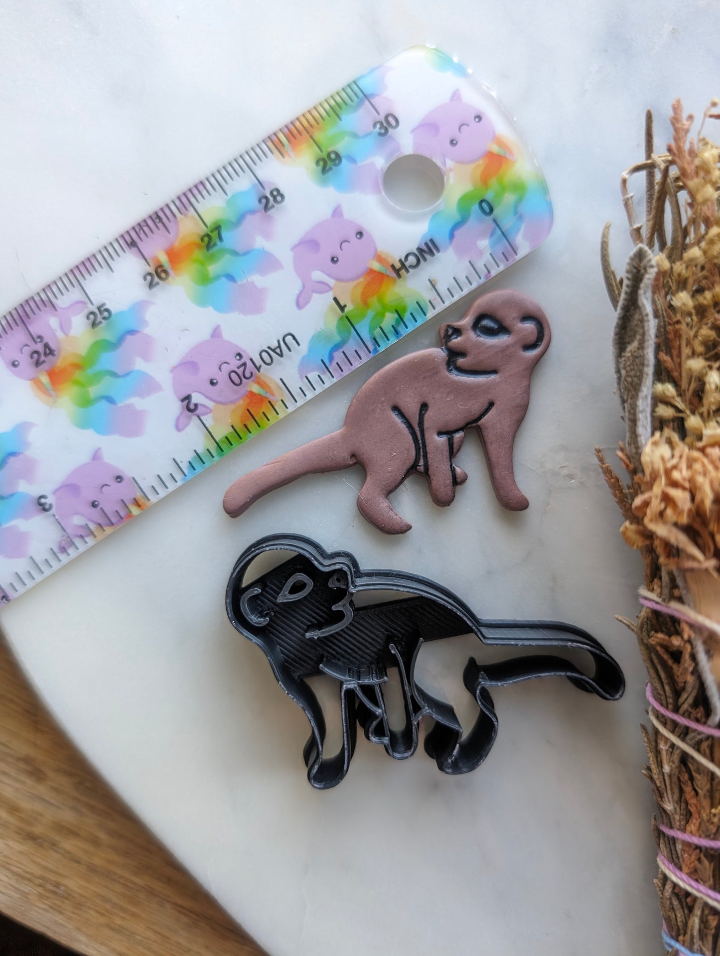 Cute Mammal Creature Meerkat Weasel Otter Monkey Sharp Clay Cutter